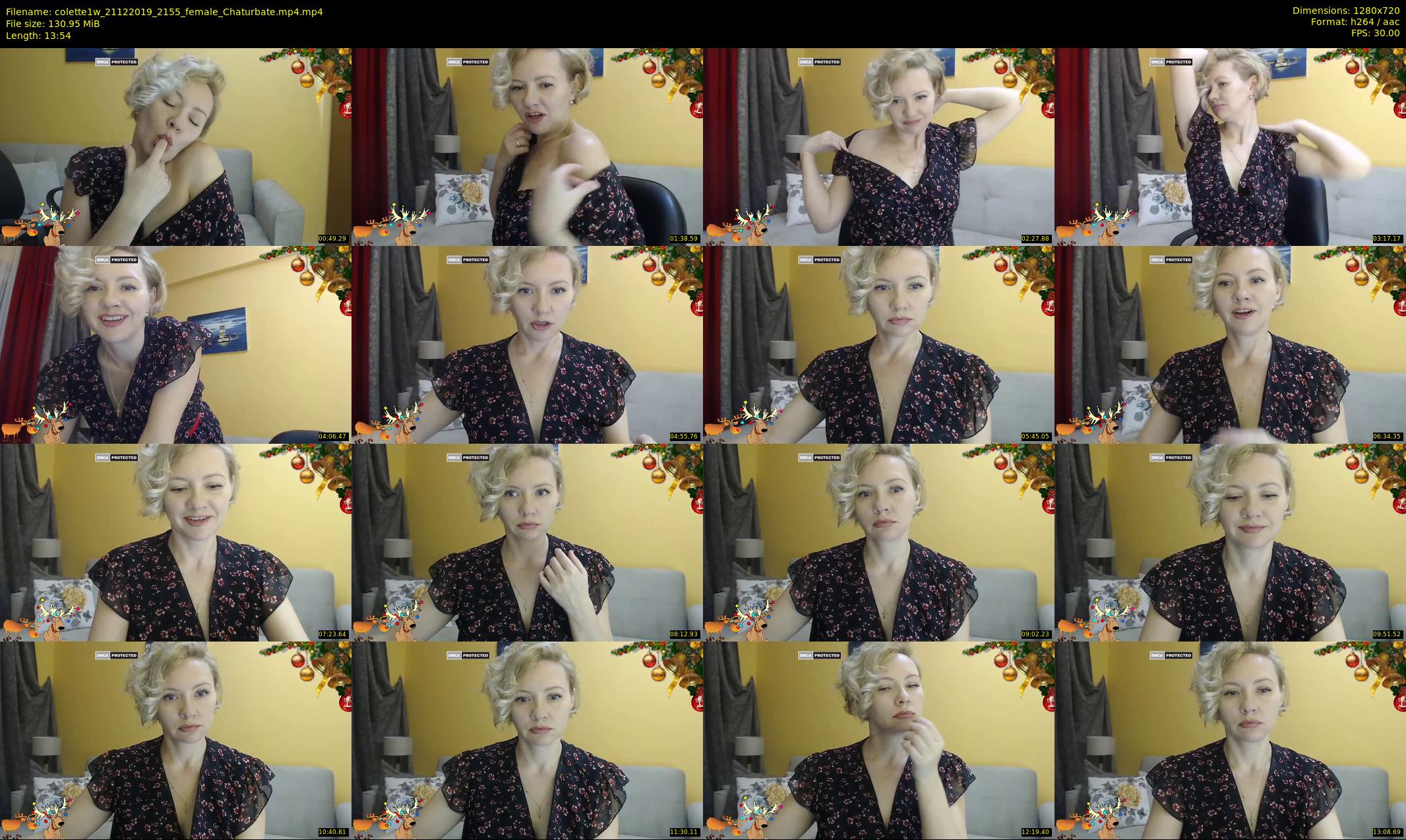 colette1w — 14 minute Chaturbate female cam show recording, 720p, Dec 21, 2019