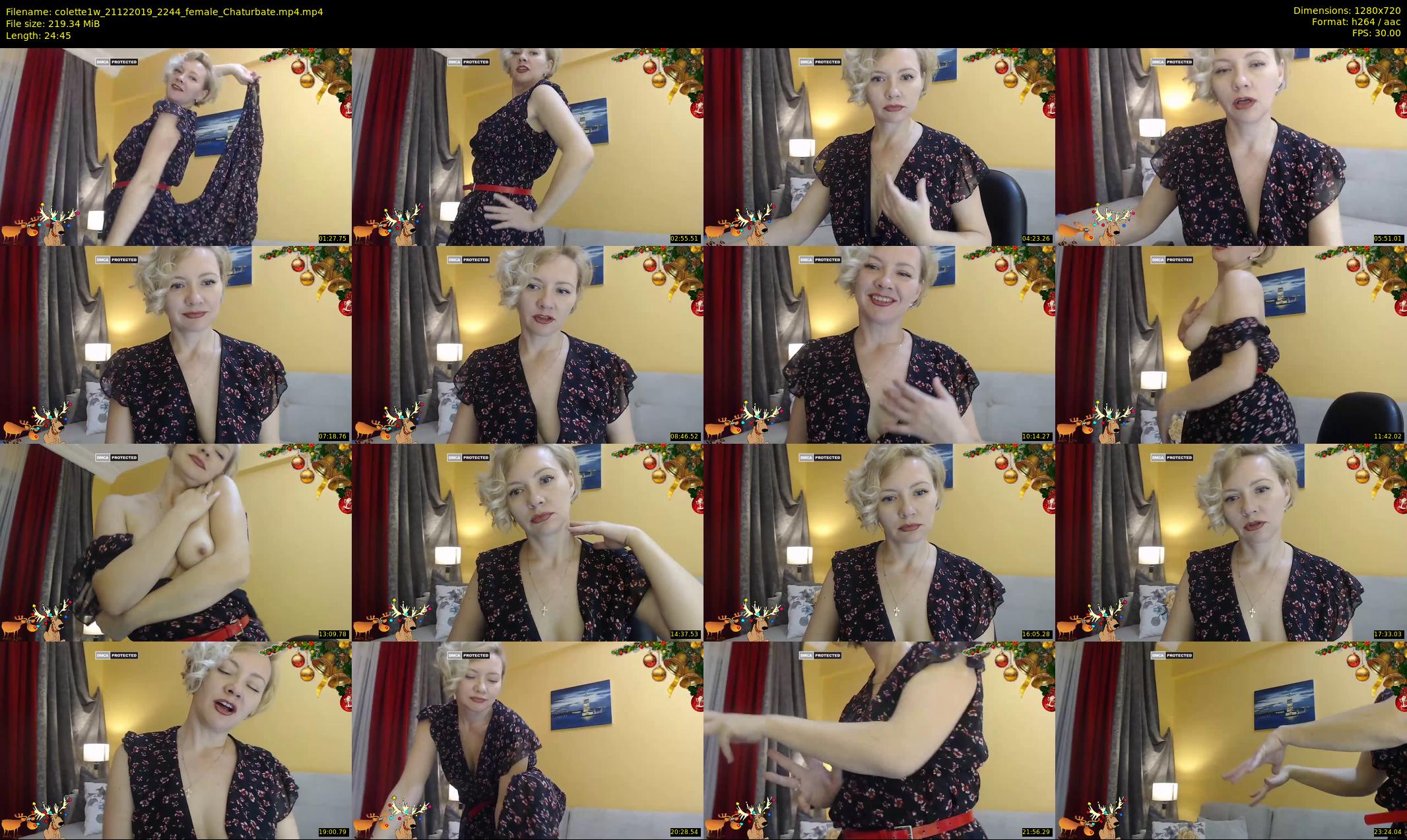 colette1w — 25 minute Chaturbate female cam show recording, 720p, Dec 21, 2019