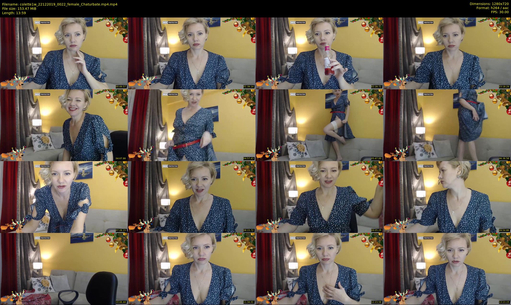 colette1w — 14 minute Chaturbate female cam show recording, 720p, Dec 22, 2019