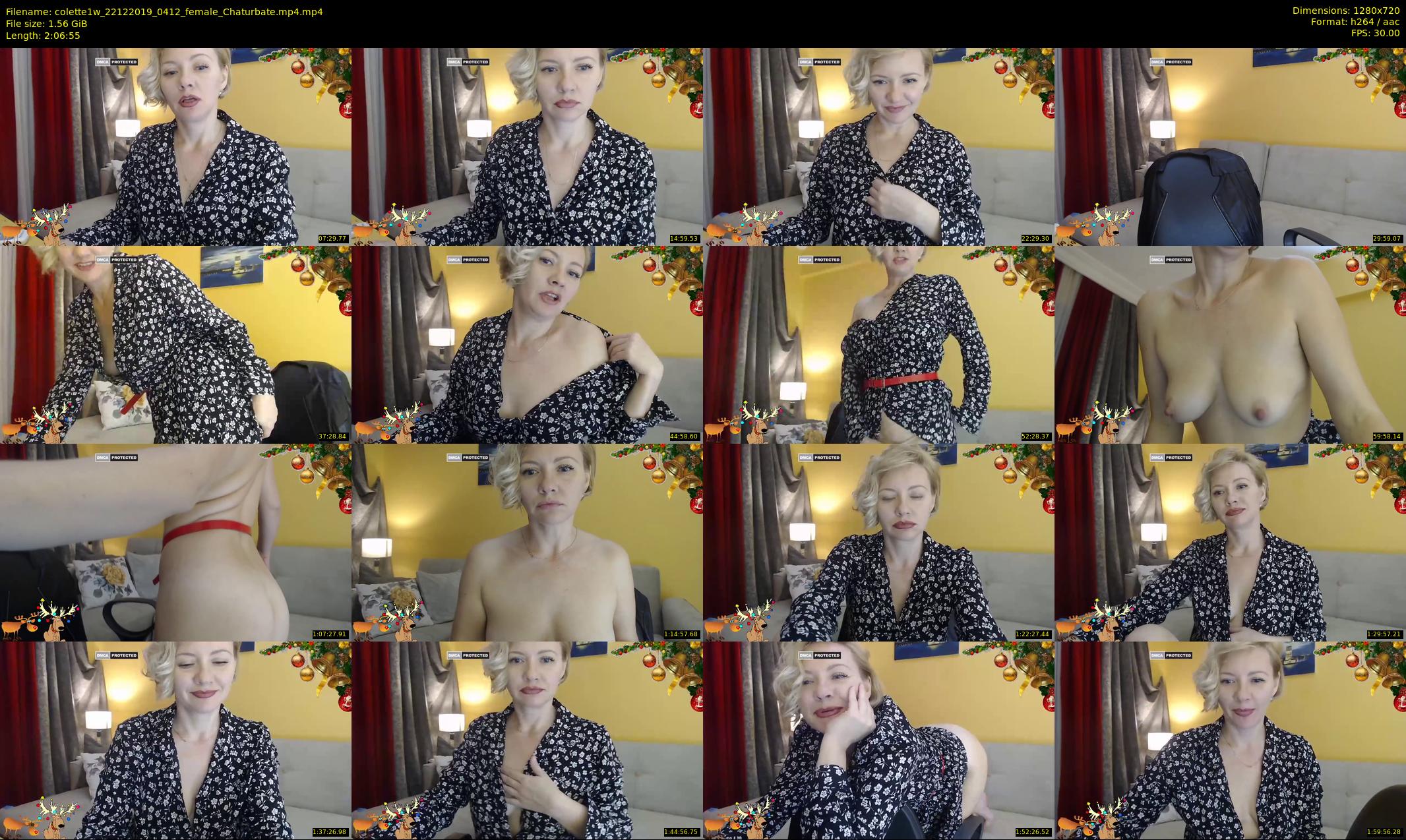 colette1w — 127 minute Chaturbate female cam show recording, 720p, Dec 22, 2019