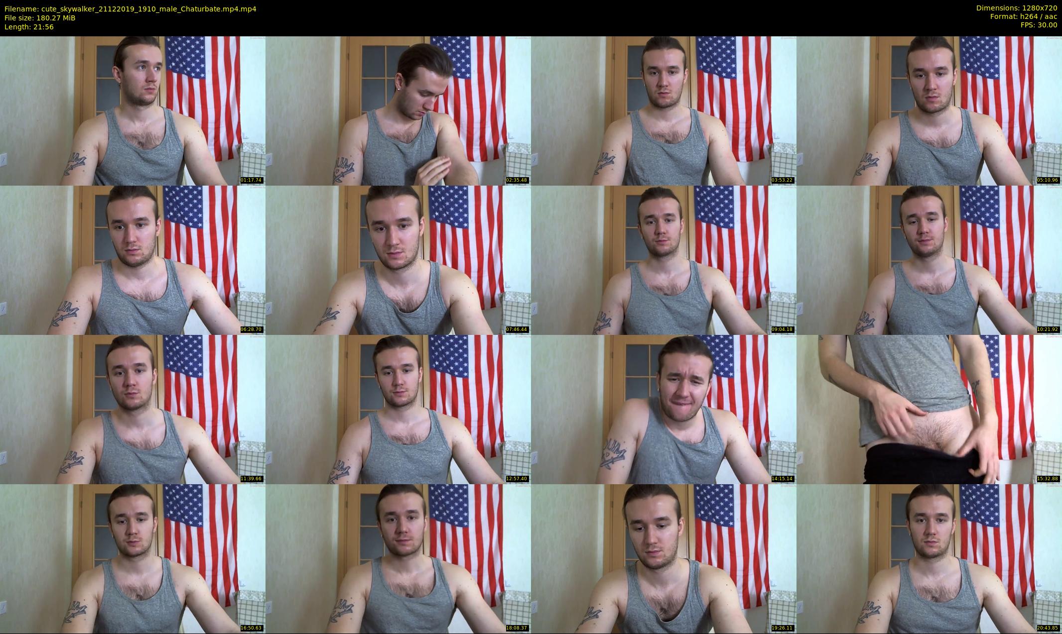 cute_skywalker — 22 minute Chaturbate male cam show recording, 720p, Dec 21, 2019