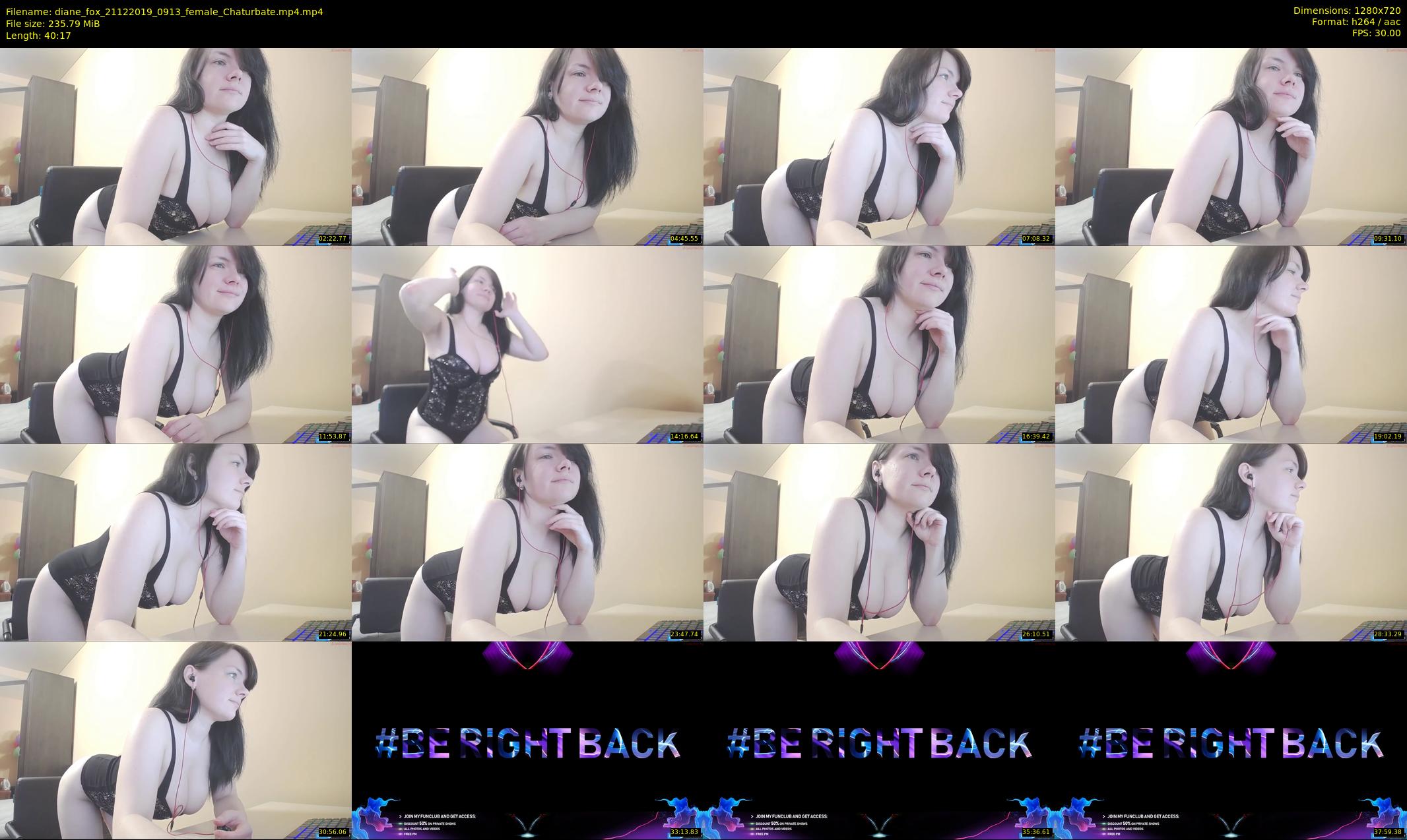 diane_fox — 41 minute Chaturbate female cam show recording, 720p, Dec 21, 2019