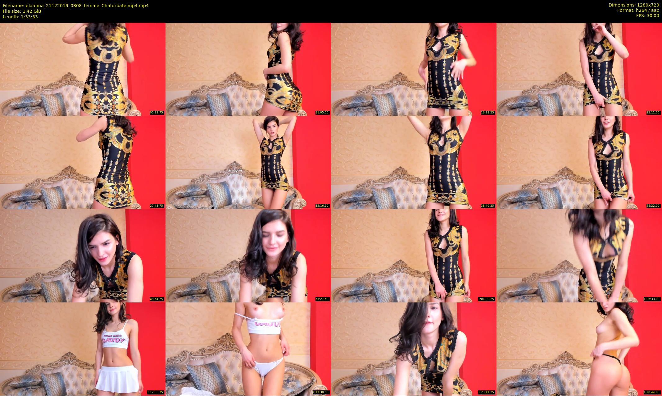 elaanna — 94 minute Chaturbate female cam show recording, 720p, Dec 21, 2019