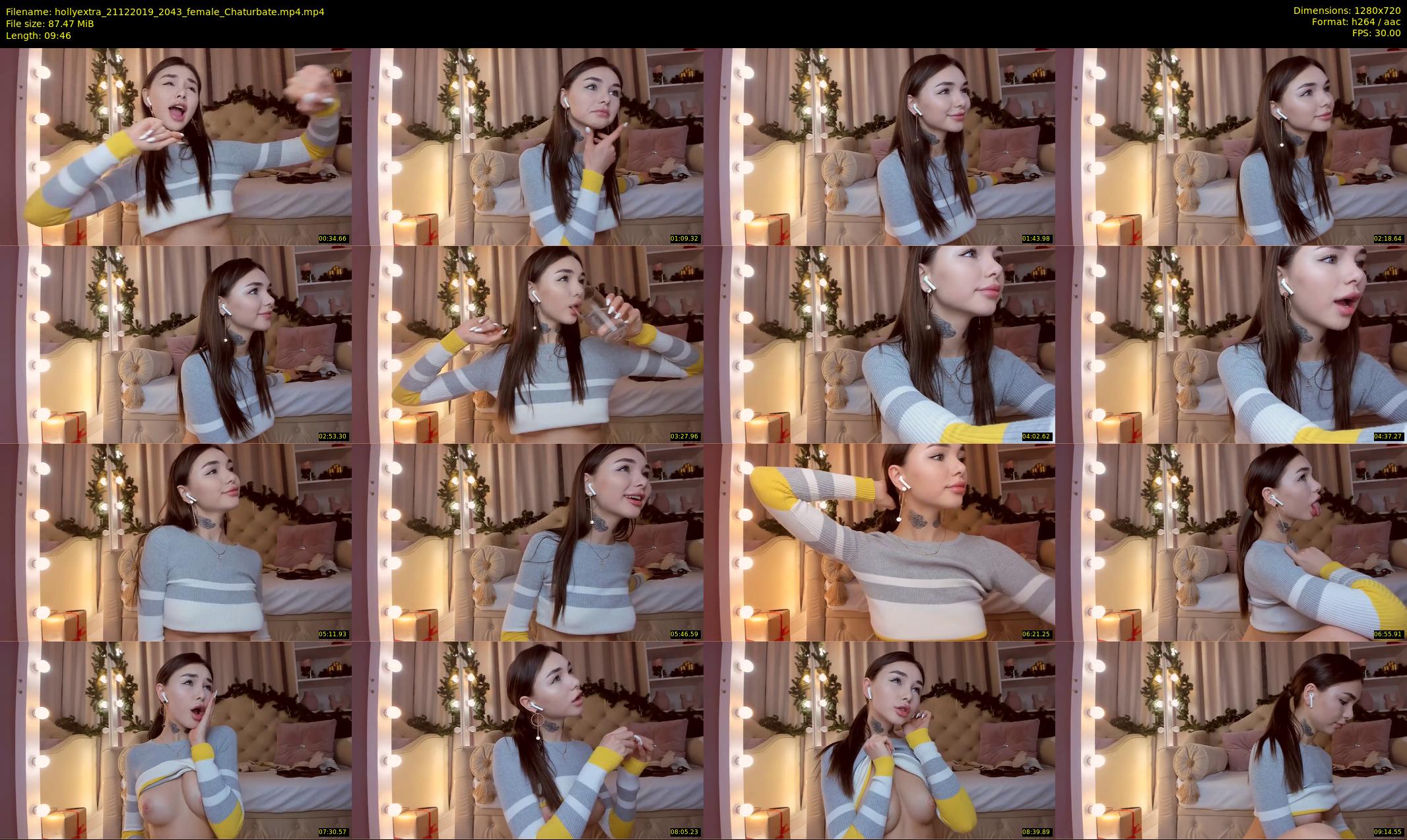 hollyextra — 10 minute Chaturbate female cam show recording, 720p, Dec 21, 2019