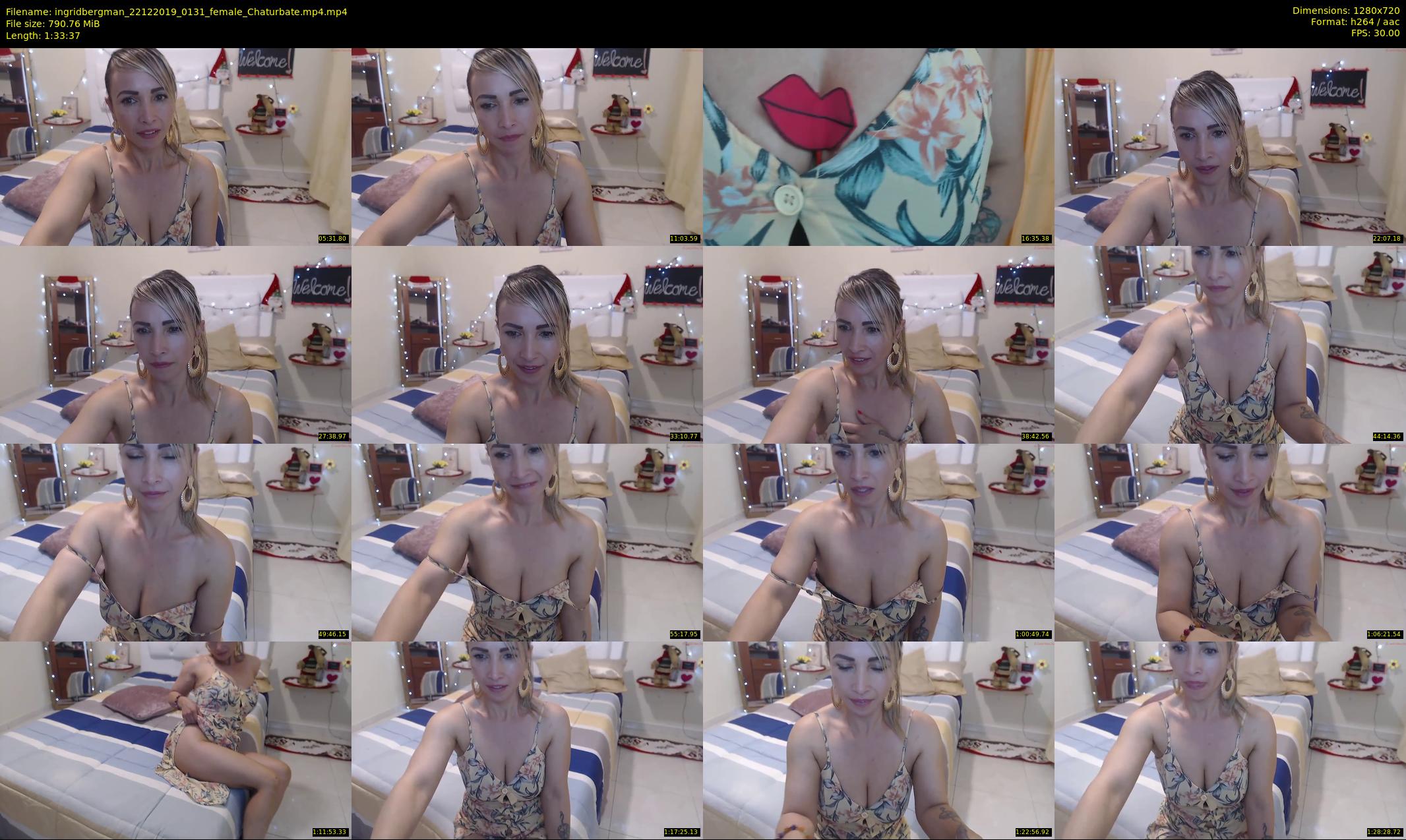 ingridbergman — 94 minute Chaturbate female cam show recording, 720p, Dec 22, 2019