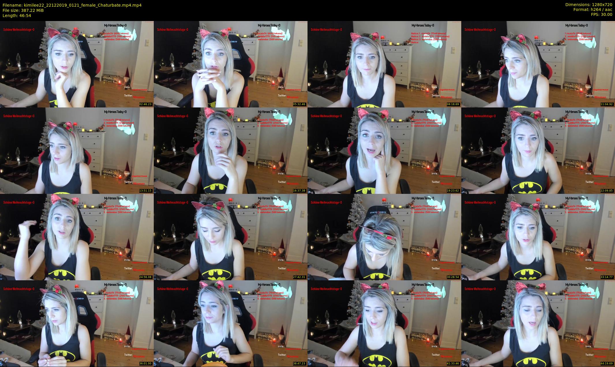 kimilee22 — 47 minute Chaturbate female cam show recording, 720p, Dec 22, 2019