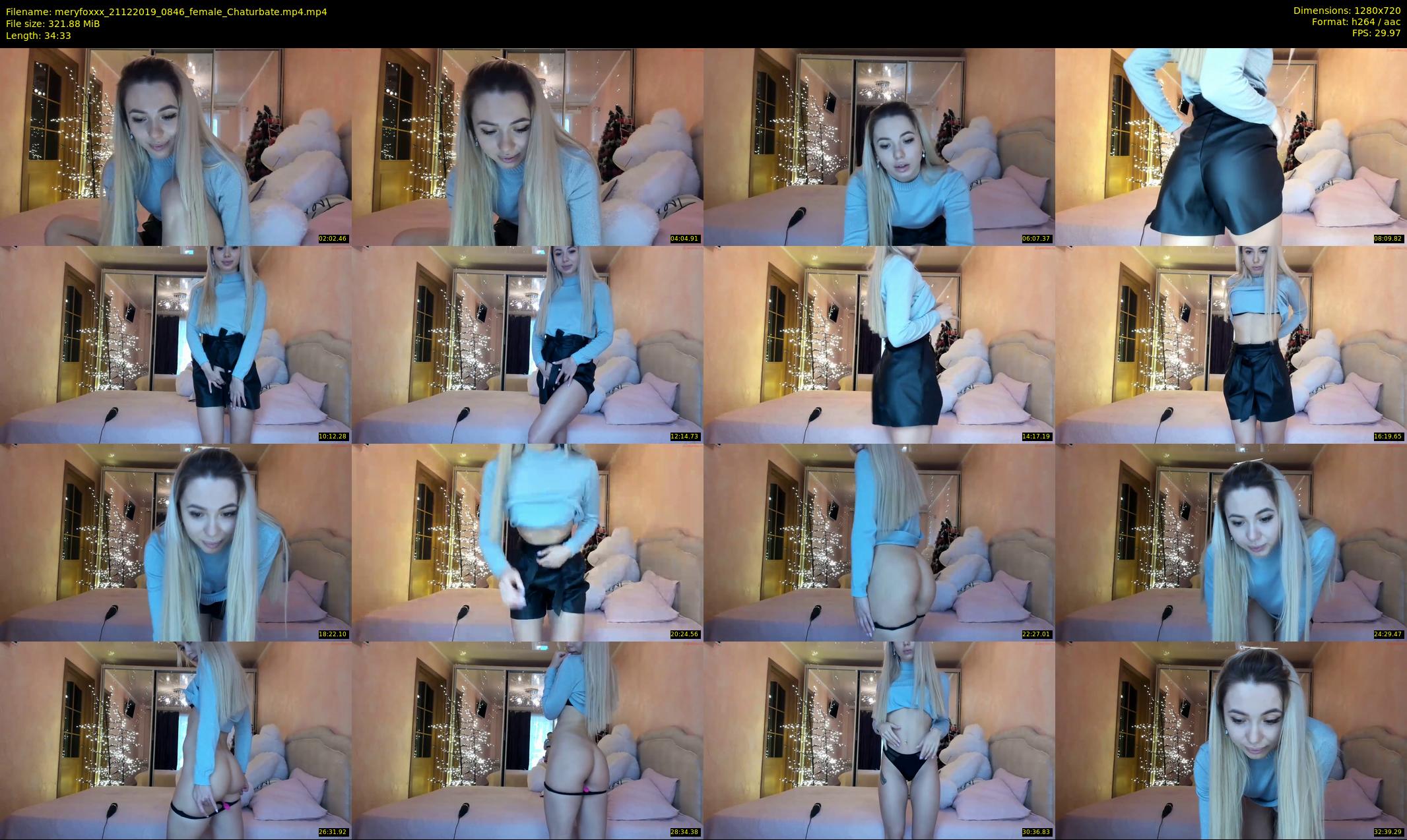 meryfoxxx — 35 minute Chaturbate female cam show recording, 720p, Dec 21, 2019