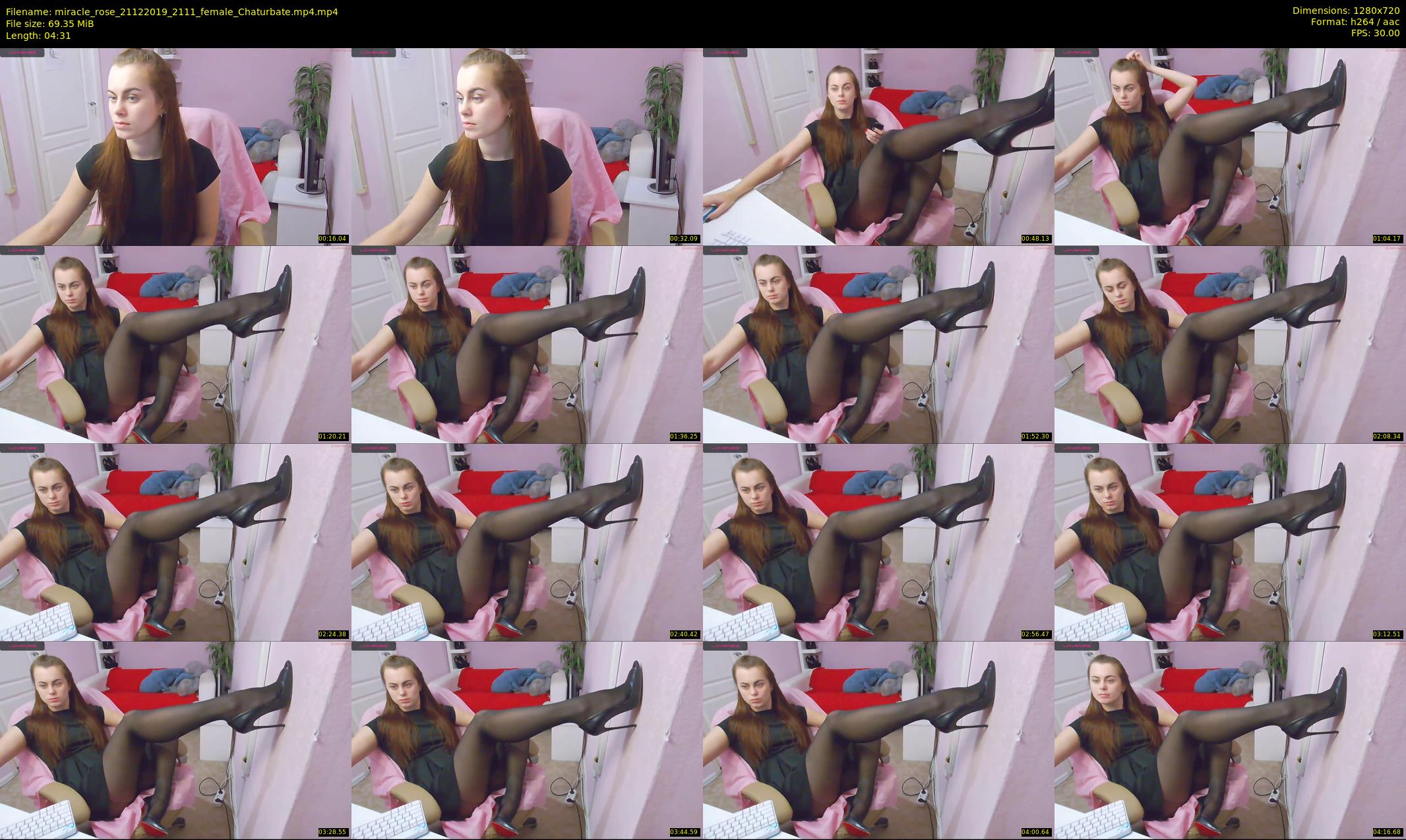 miracle_rose — 5 minute Chaturbate female cam show recording, 720p, Dec 21, 2019