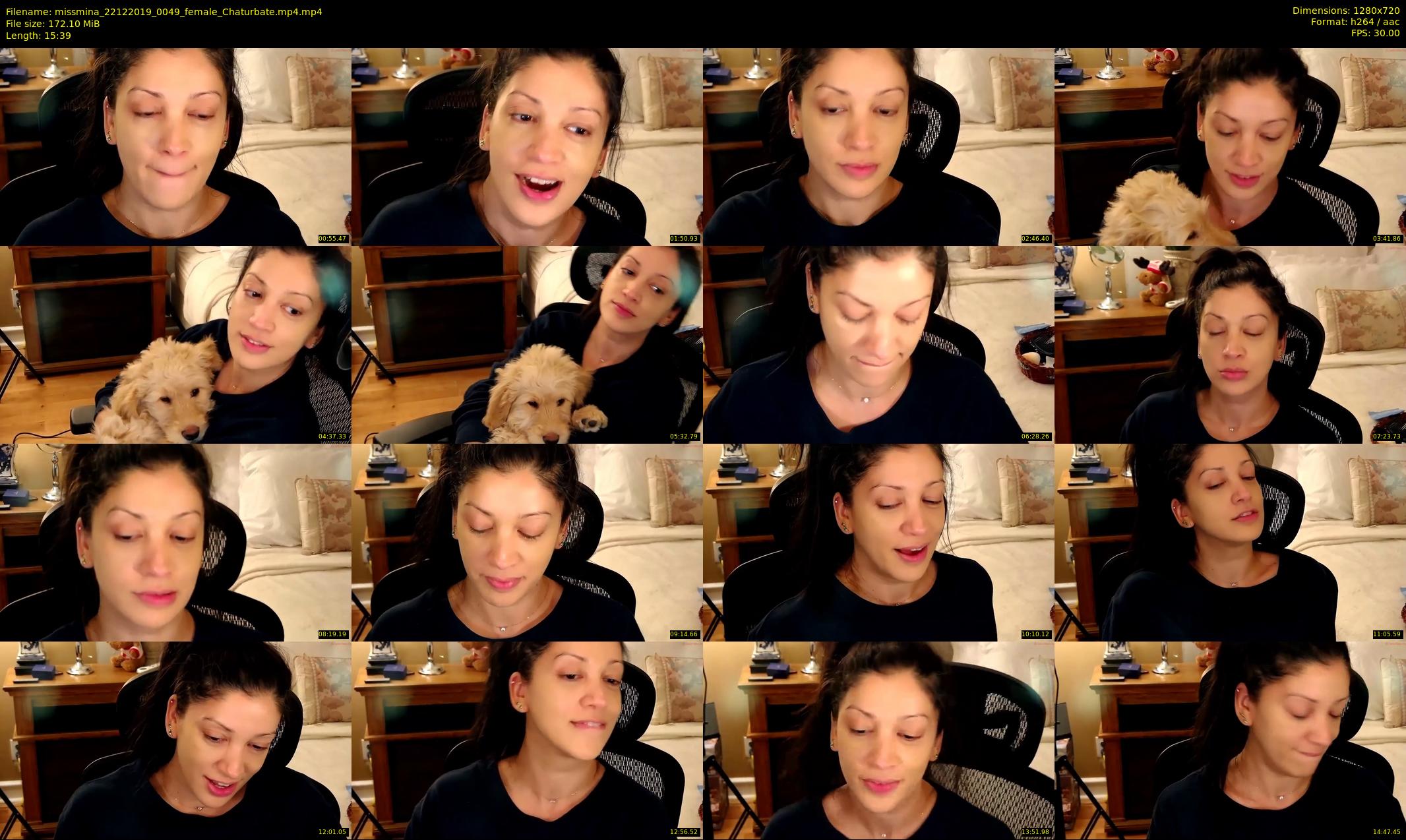 missmina — 16 minute Chaturbate female cam show recording, 720p, Dec 22, 2019