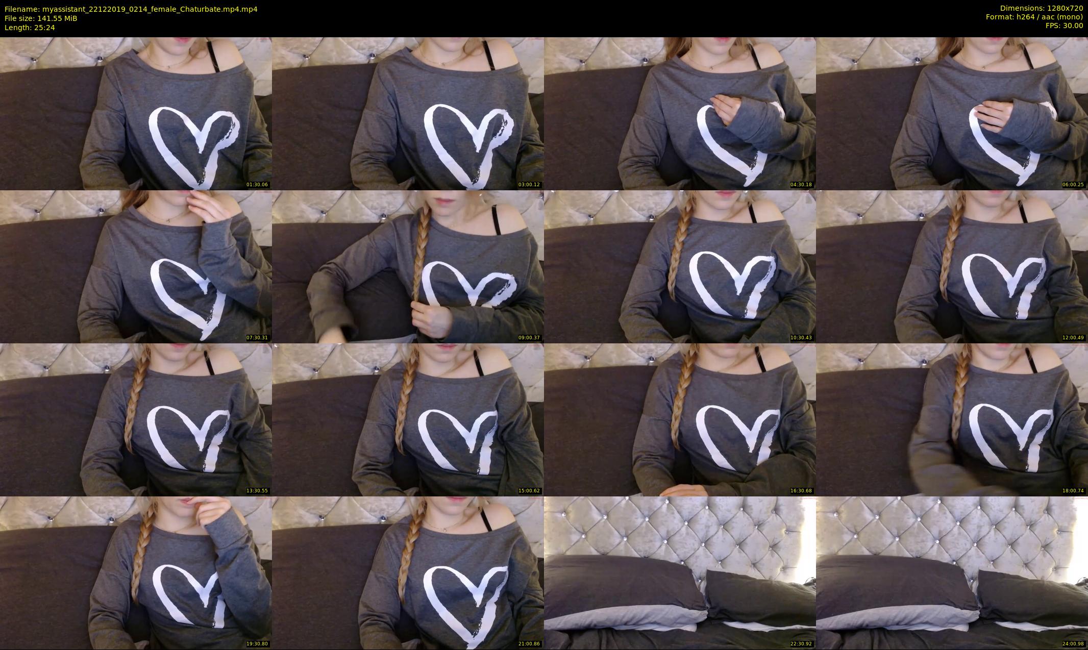myassistant — 26 minute Chaturbate female cam show recording, 720p, Dec 22, 2019