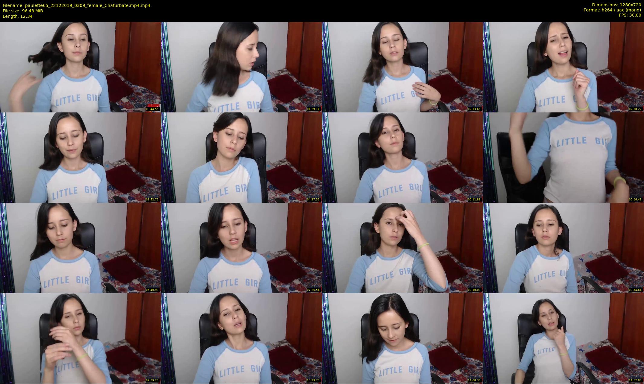 paulette65 — 13 minute Chaturbate female cam show recording, 720p, Dec 22, 2019