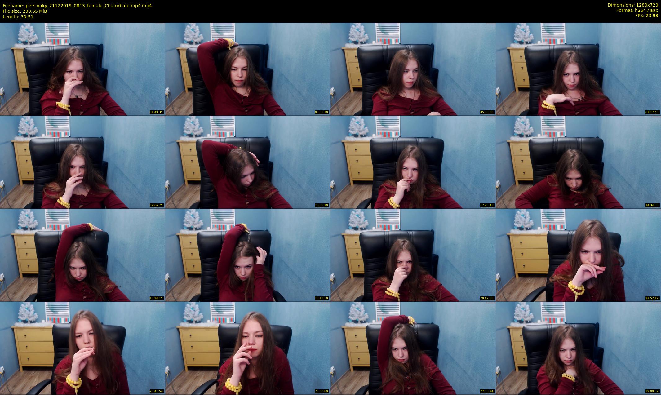 persinaky — 31 minute Chaturbate female cam show recording, 720p, Dec 21, 2019