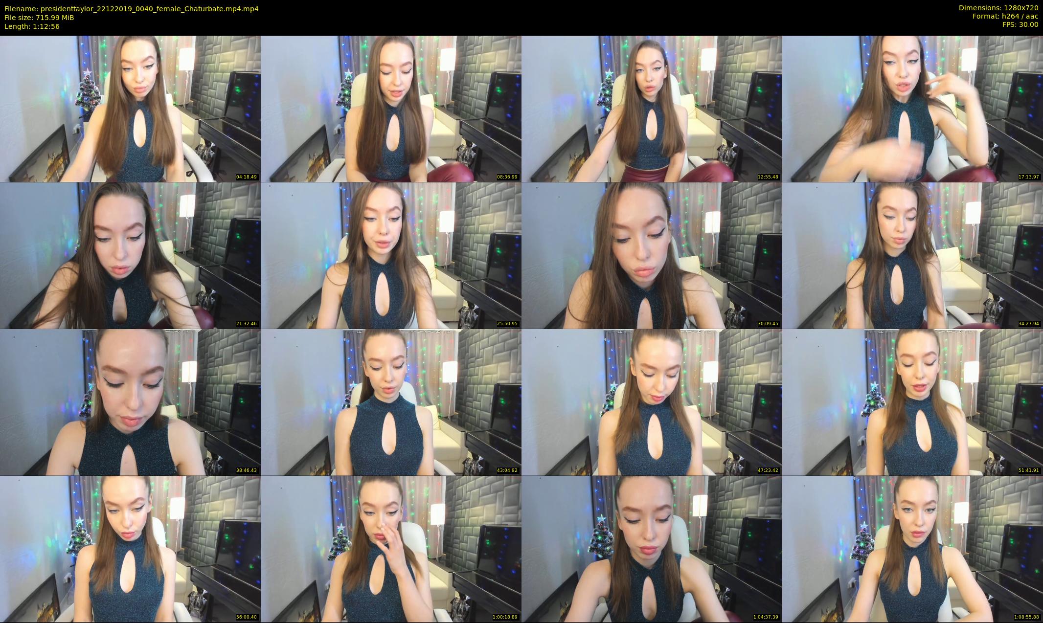 presidenttaylor — 73 minute Chaturbate female cam show recording, 720p, Dec 22, 2019