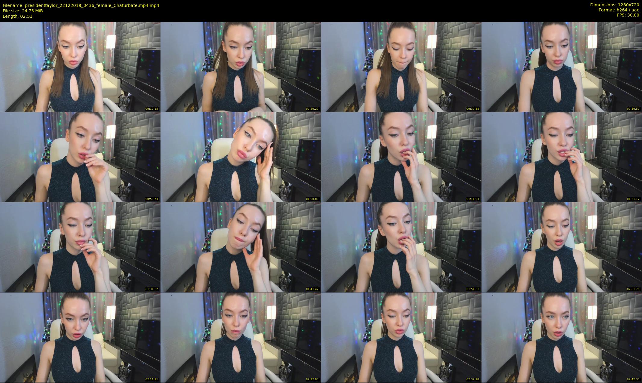 presidenttaylor — 3 minute Chaturbate female cam show recording, 720p, Dec 22, 2019