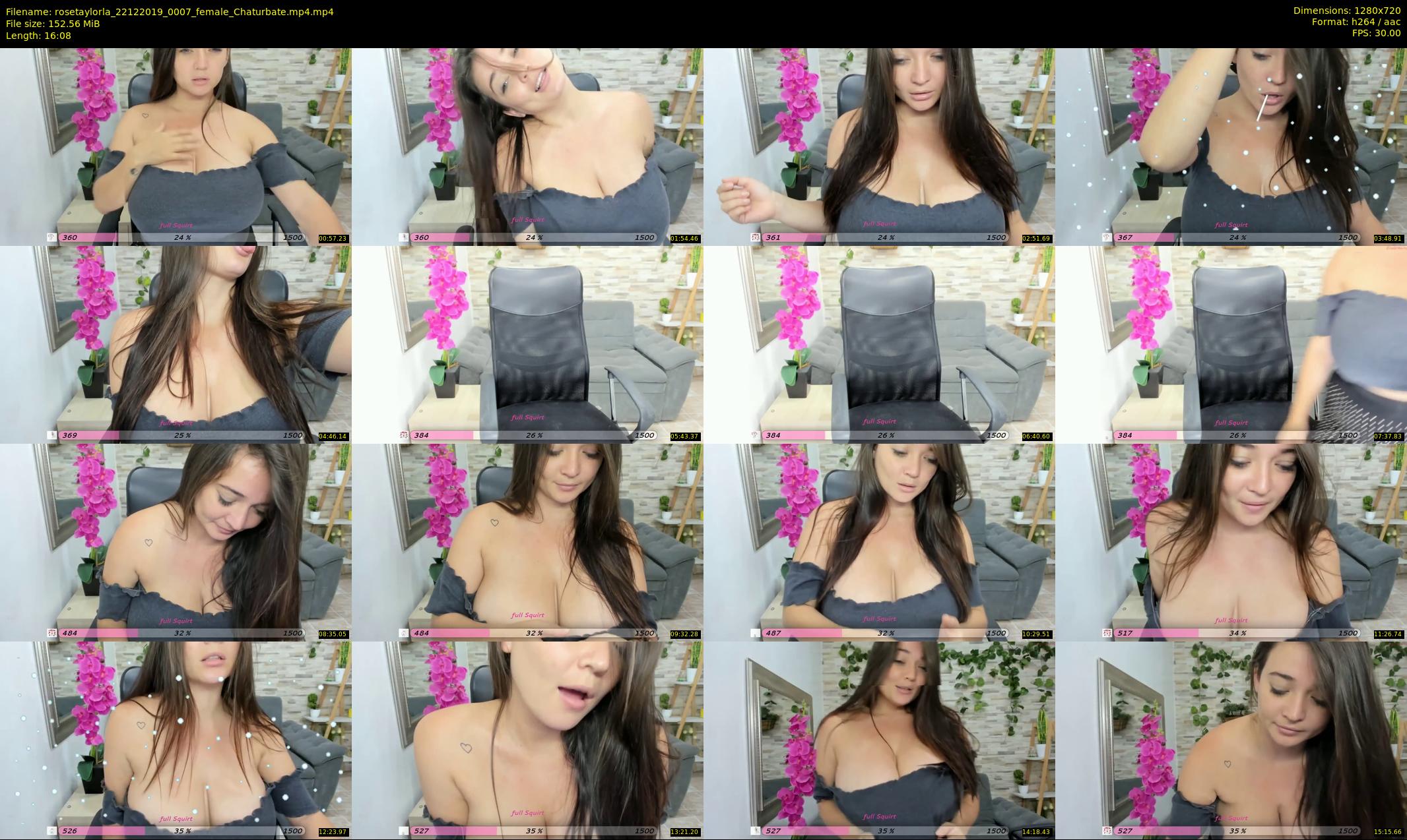 rosetaylorla — 17 minute Chaturbate female cam show recording, 720p, Dec 22, 2019
