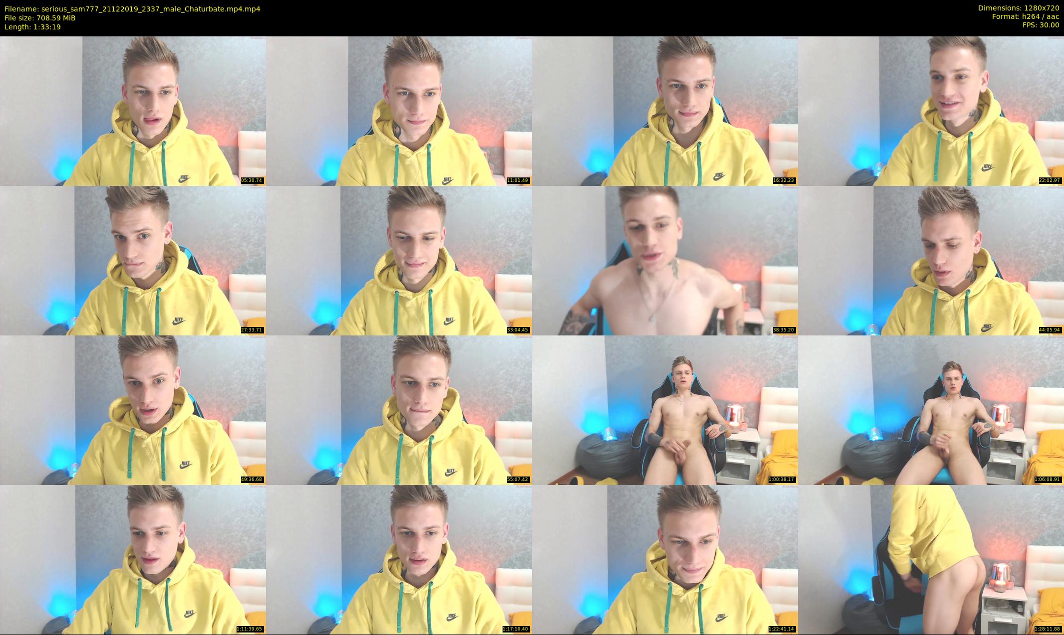 serious_sam777 — 94 minute Chaturbate male cam show recording, 720p, Dec 21, 2019