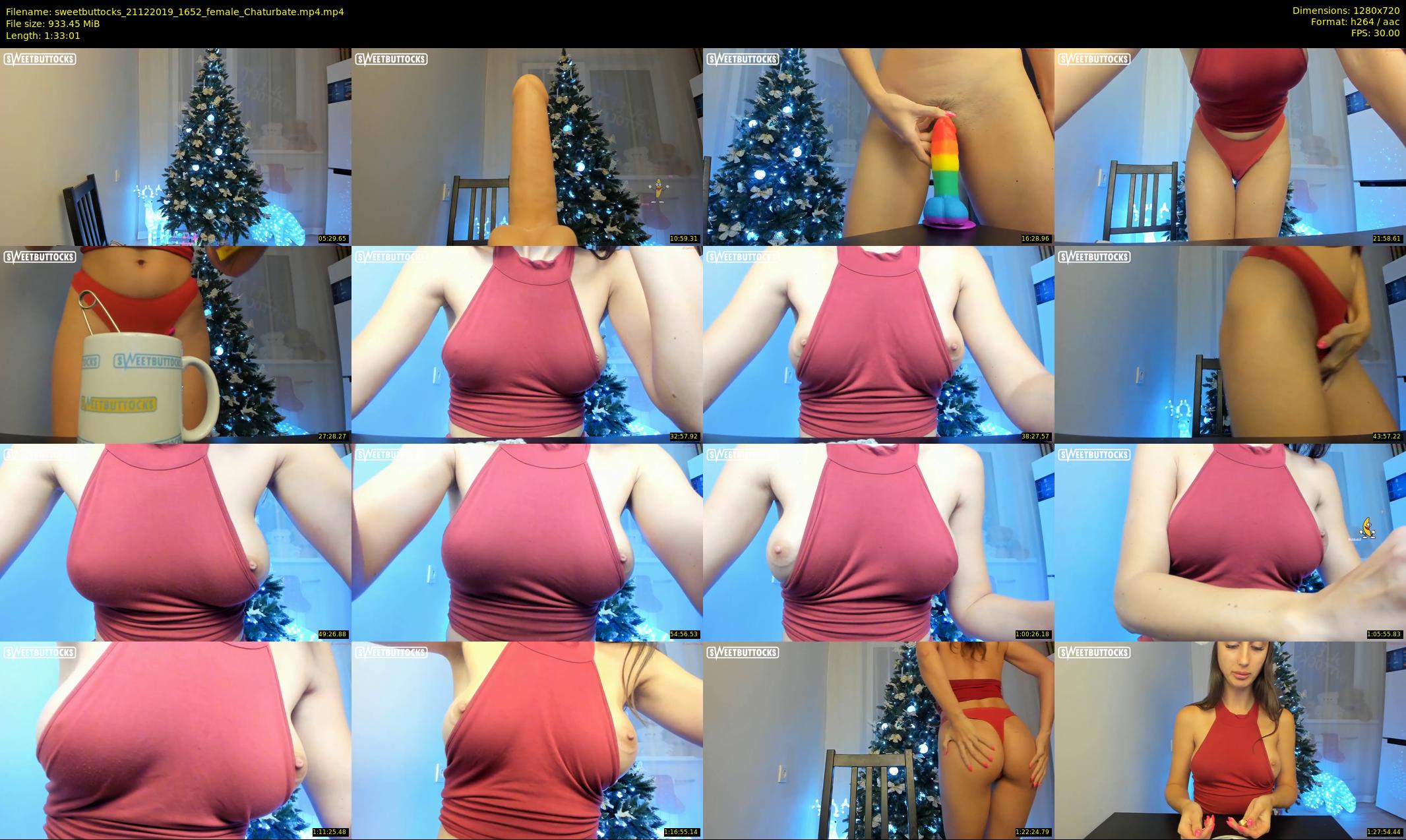sweetbuttocks — 94 minute Chaturbate female cam show recording, 720p, Dec 21, 2019