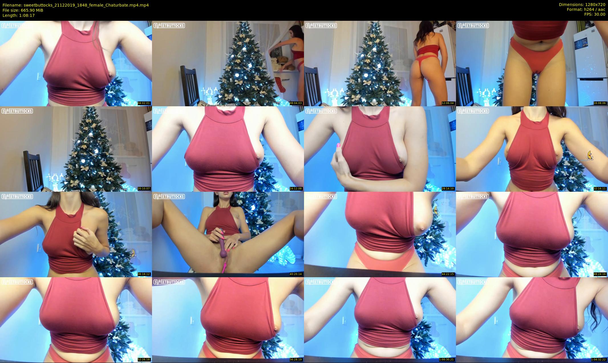 sweetbuttocks — 69 minute Chaturbate female cam show recording, 720p, Dec 21, 2019