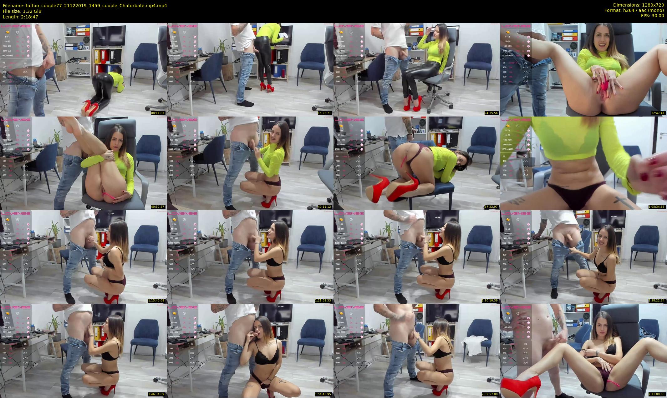 tattoo_couple77 — 139 minute Chaturbate couple cam show recording, 720p, Dec 21, 2019