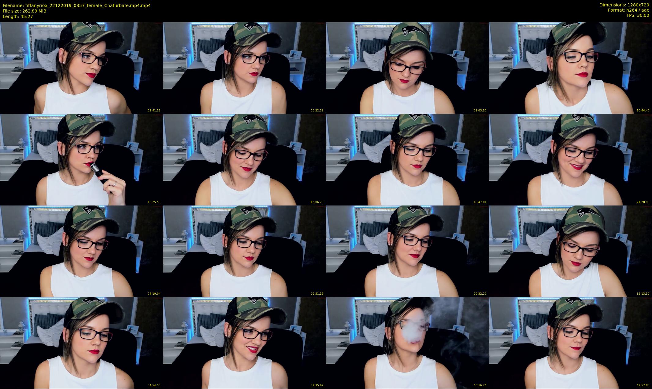 tiffanyriox — 46 minute Chaturbate female cam show recording, 720p, Dec 22, 2019