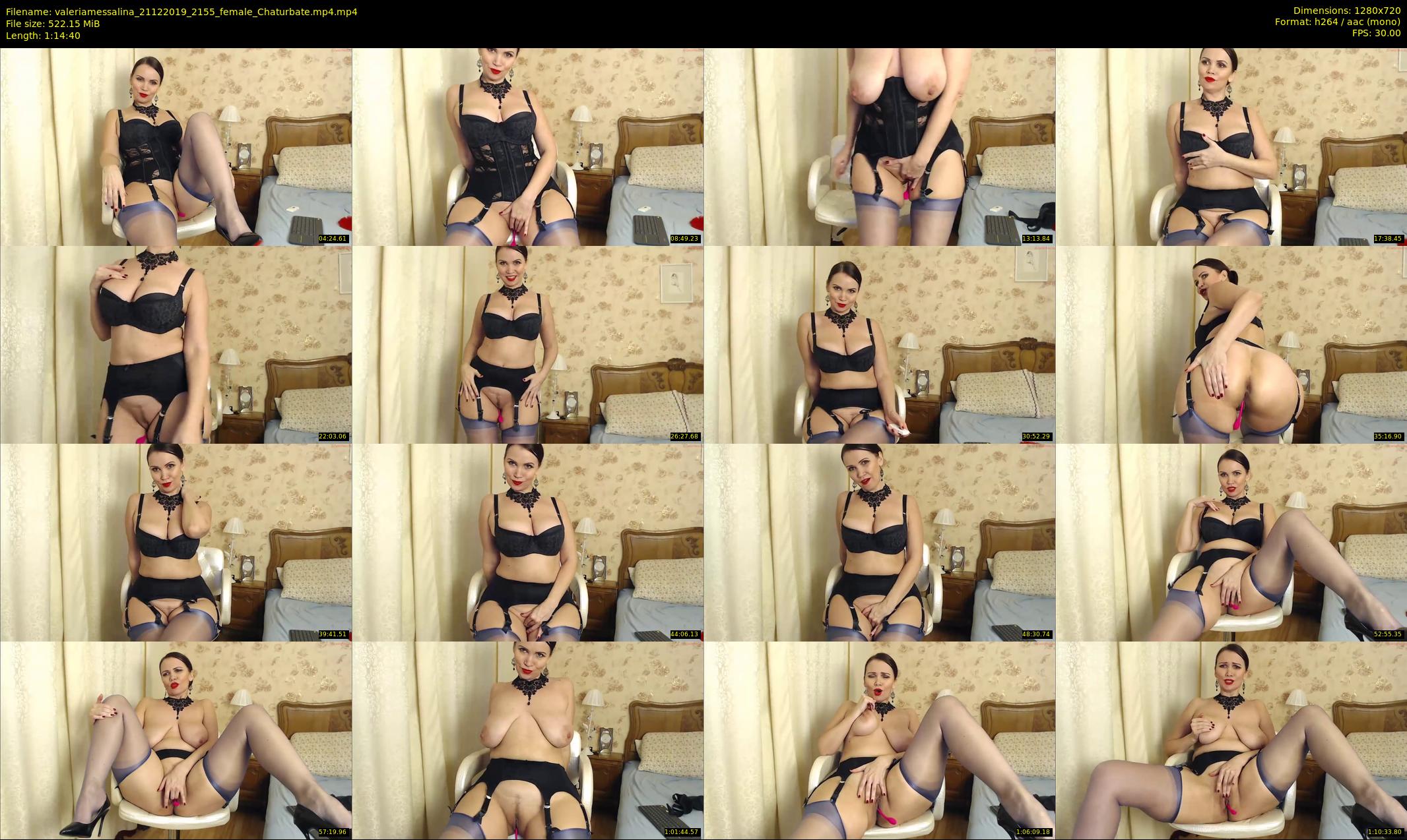 valeriamessalina — 75 minute Chaturbate female cam show recording, 720p, Dec 21, 2019