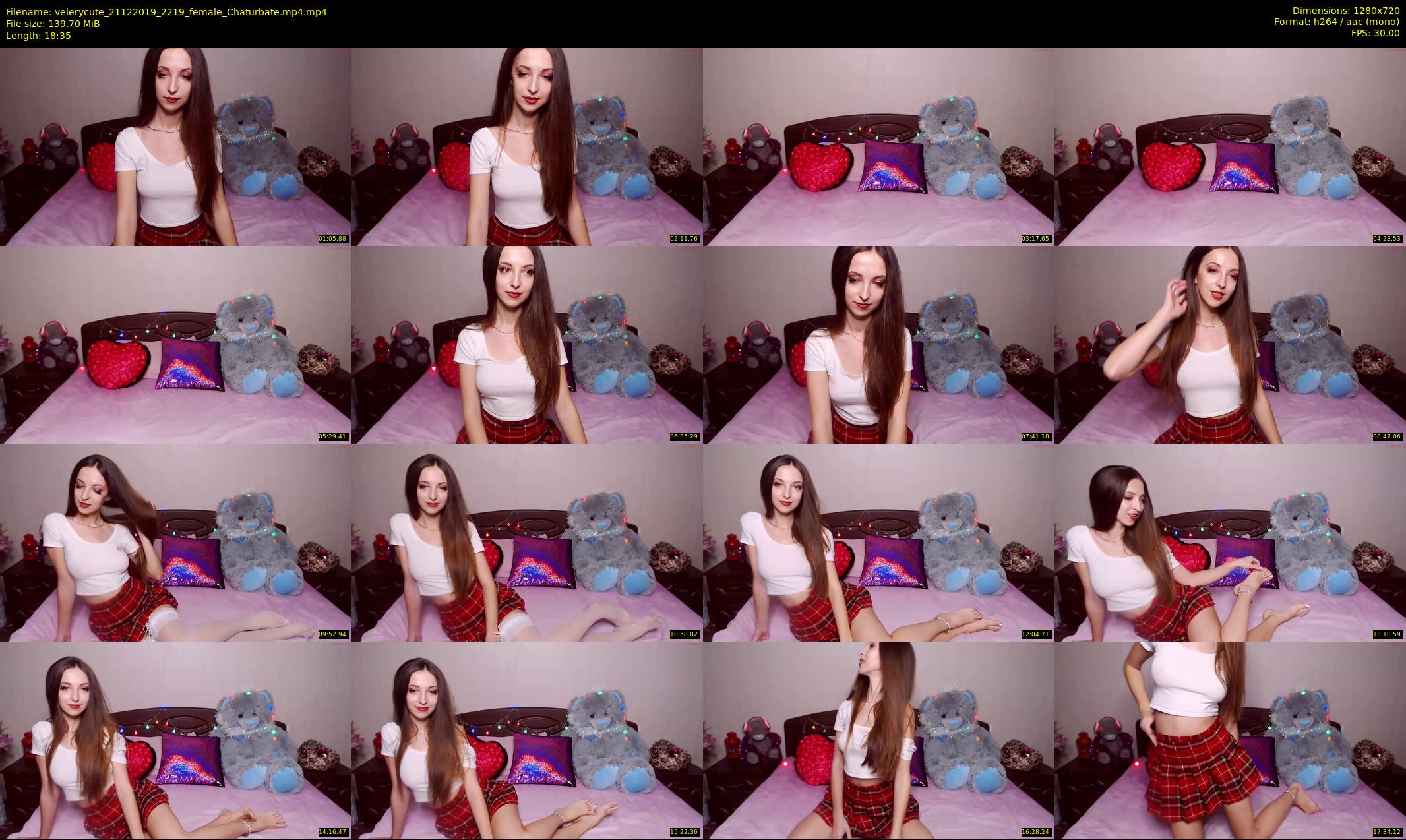 velerycute — 19 minute Chaturbate female cam show recording, 720p, Dec 21, 2019