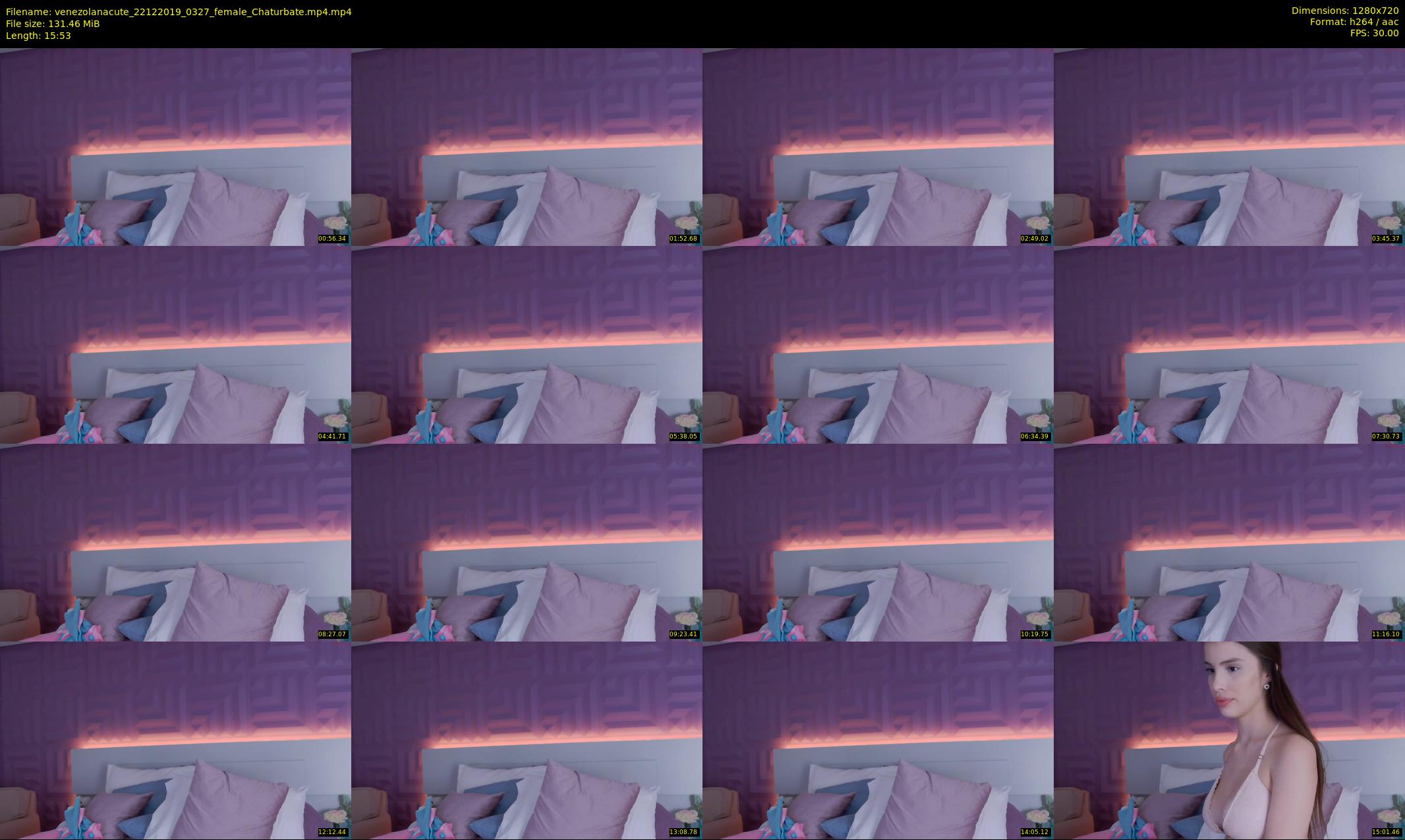 venezolanacute — 16 minute Chaturbate female cam show recording, 720p, Dec 22, 2019