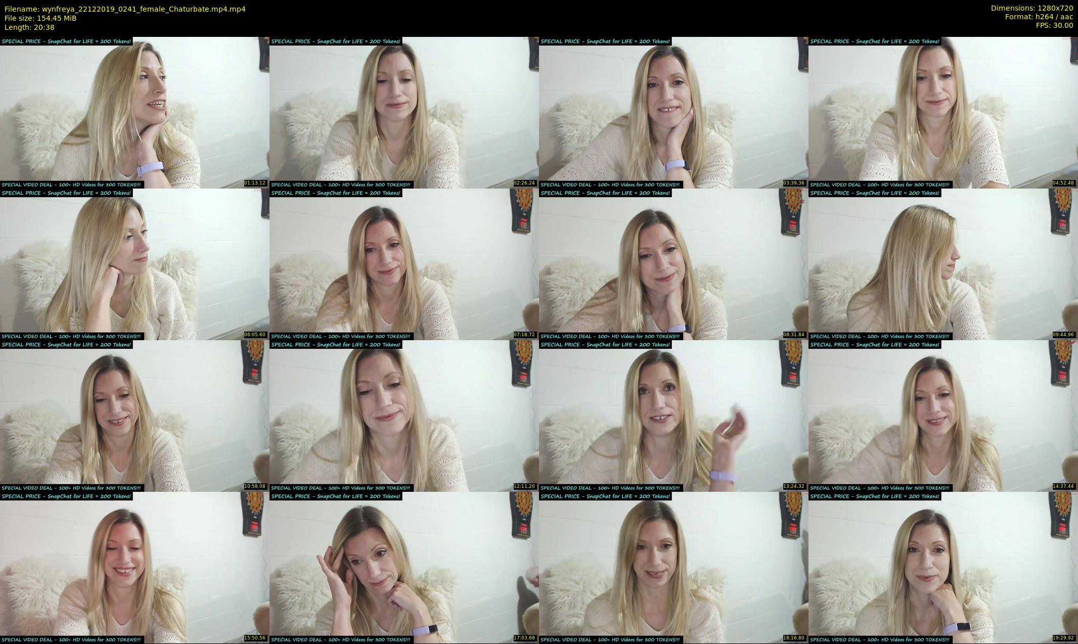 wynfreya — 21 minute Chaturbate female cam show recording, 720p, Dec 22, 2019