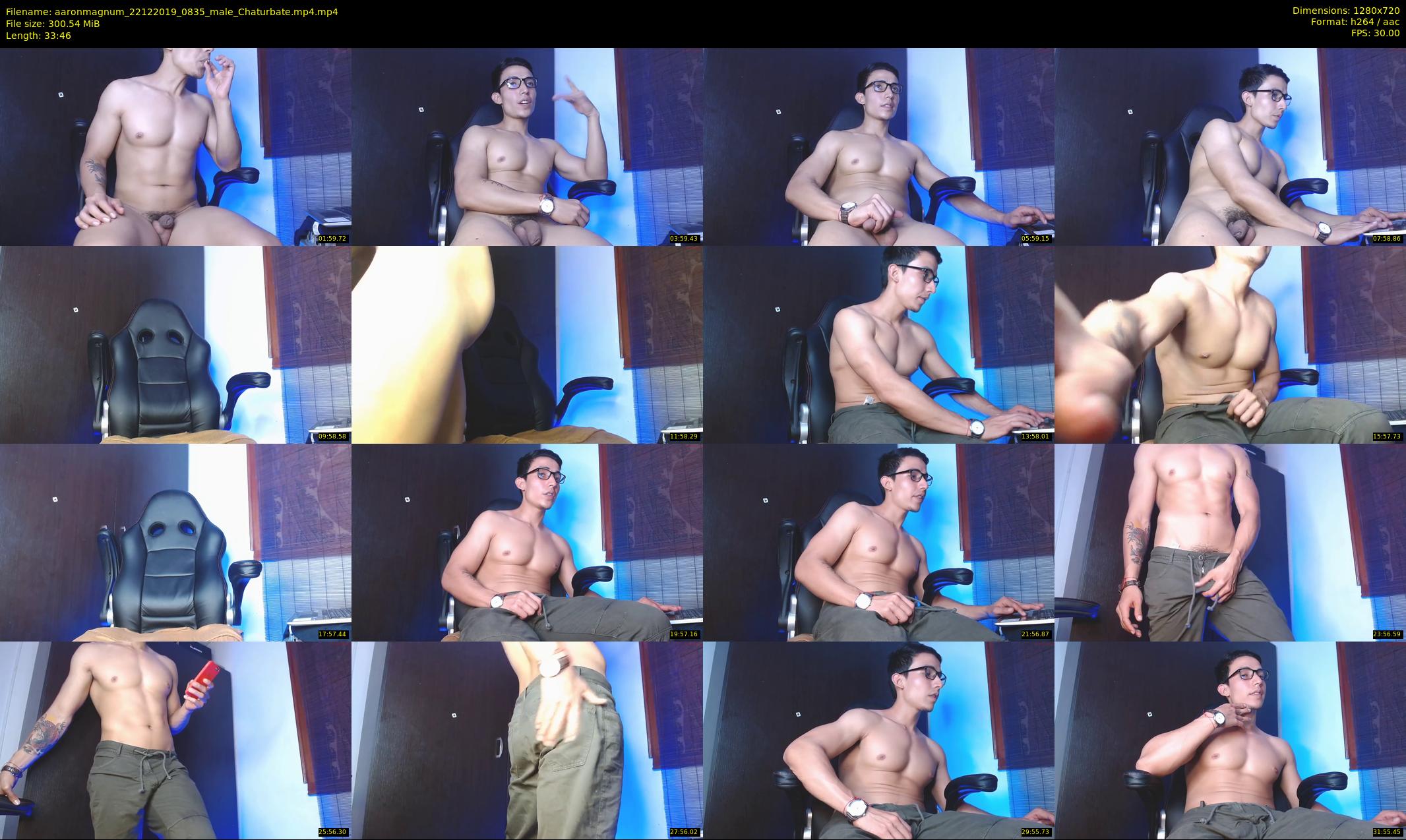 aaronmagnum — 34 minute Chaturbate male cam show recording, 720p, Dec 22, 2019