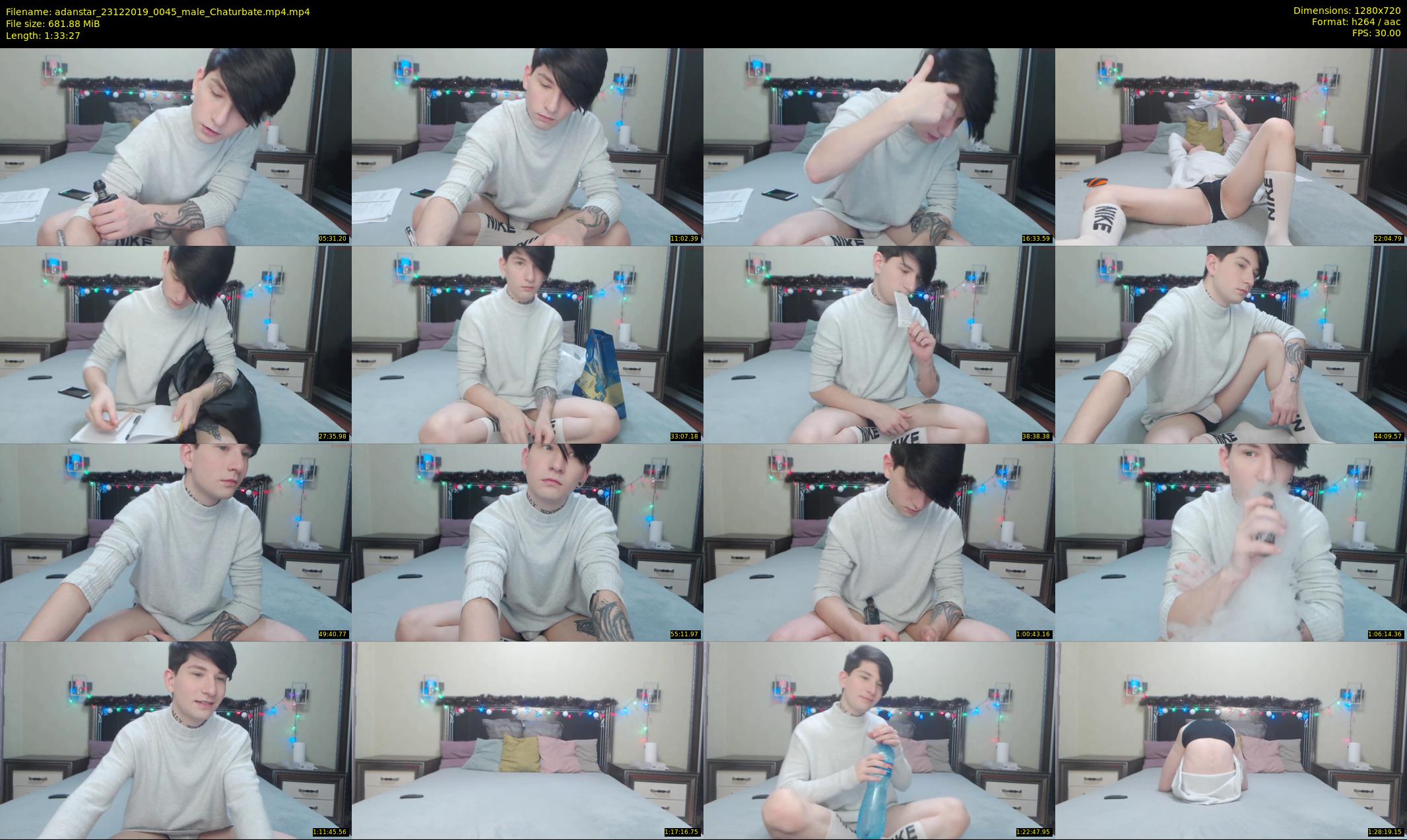 adanstar — 94 minute Chaturbate male cam show recording, 720p, Dec 23, 2019