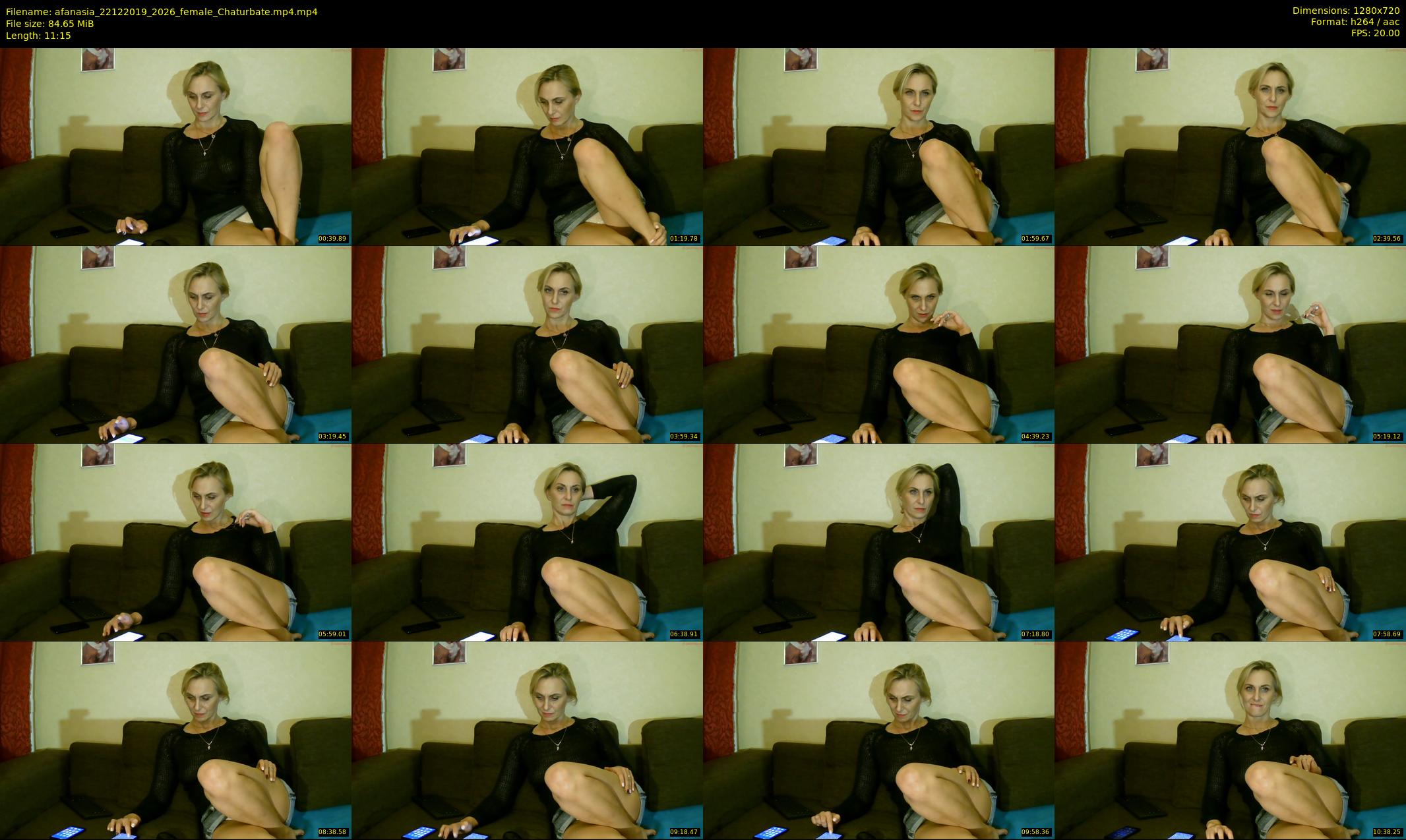 afanasia — 12 minute Chaturbate female cam show recording, 720p, Dec 22, 2019