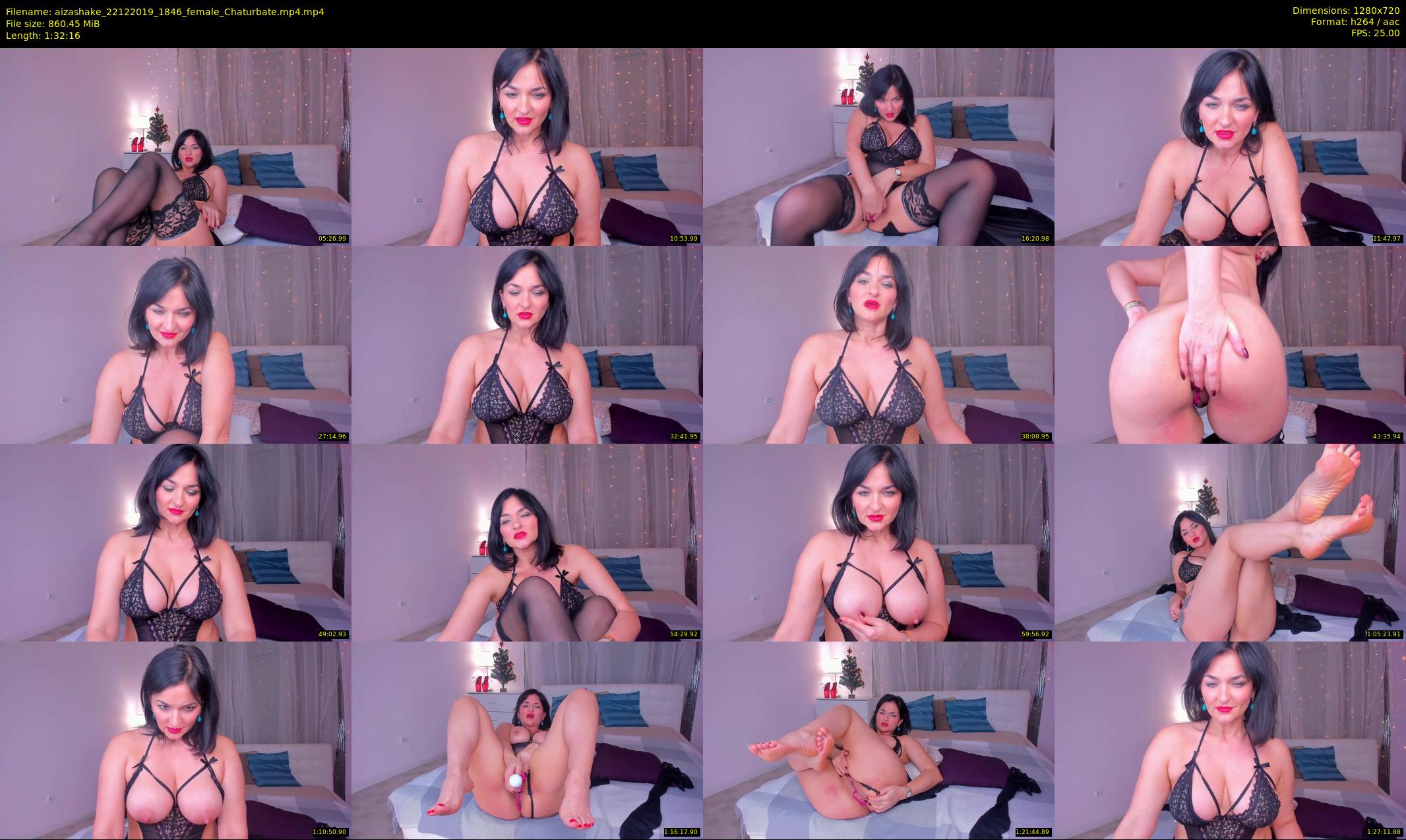 aizashake — 93 minute Chaturbate female cam show recording, 720p, Dec 22, 2019
