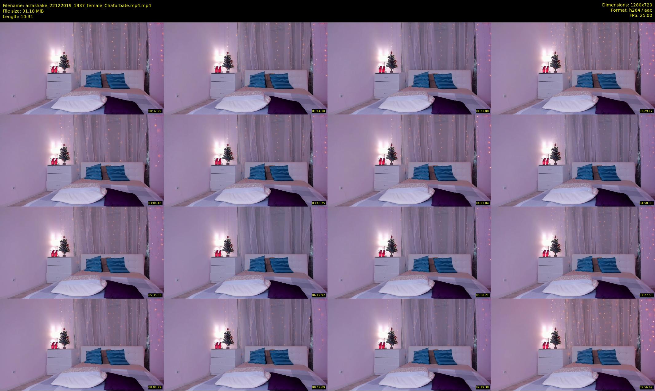aizashake — 11 minute Chaturbate female cam show recording, 720p, Dec 22, 2019
