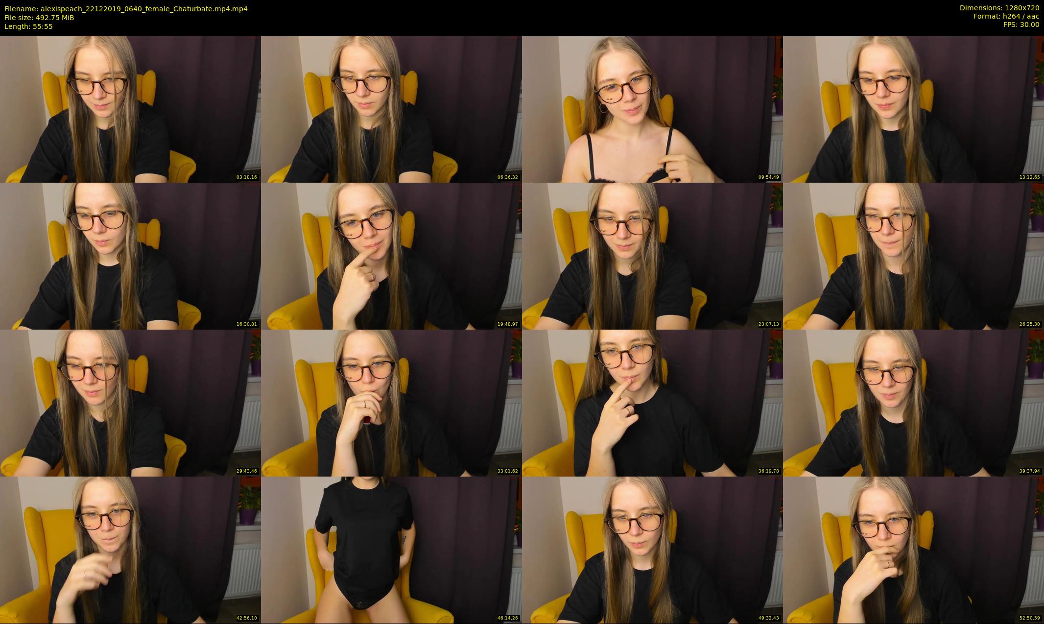 alexispeach — 56 minute Chaturbate female cam show recording, 720p, Dec 22, 2019