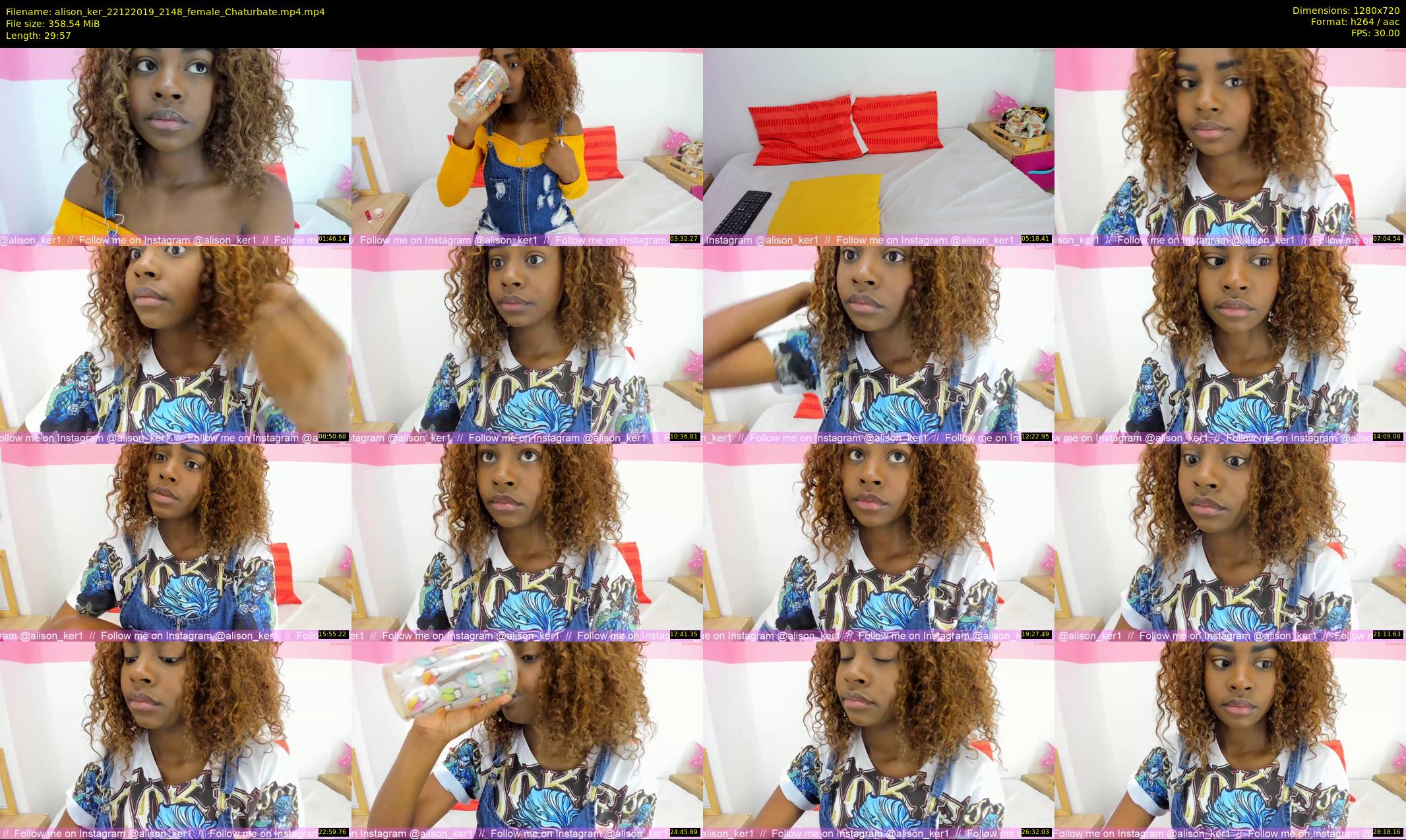 alison_ker — 30 minute Chaturbate female cam show recording, 720p, Dec 22, 2019
