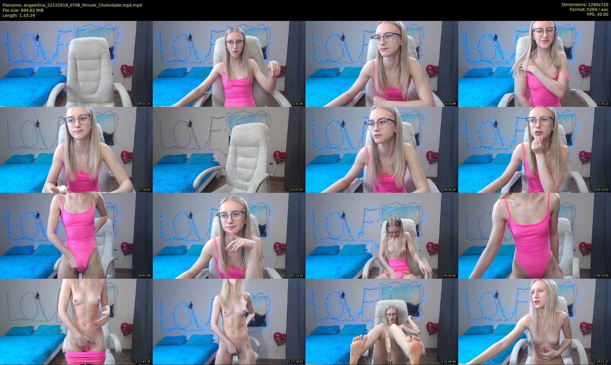 angeellina — 94 minute Chaturbate female cam show recording, 720p, Dec 22, 2019