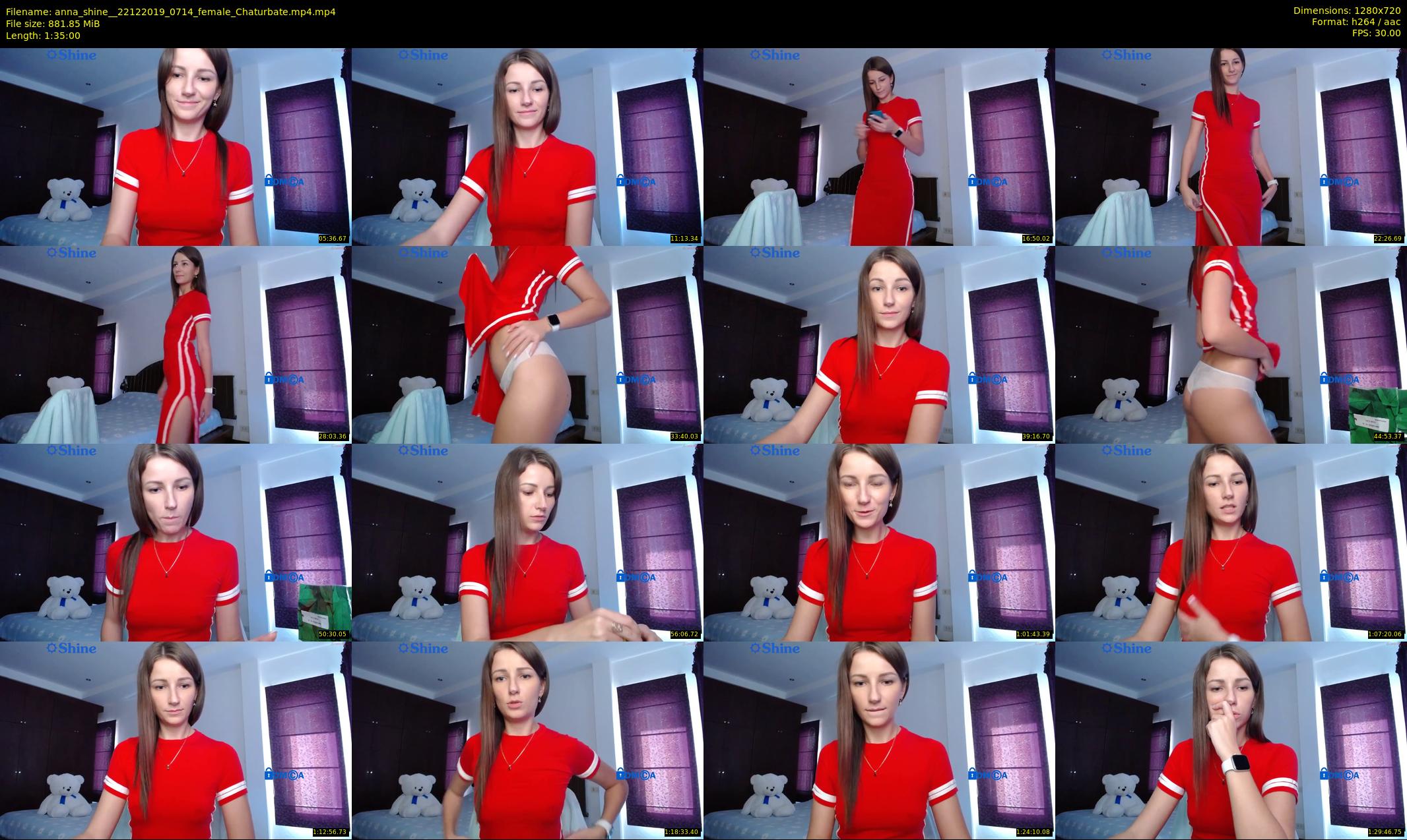 anna_shine_ — 95 minute Chaturbate female cam show recording, 720p, Dec 22, 2019