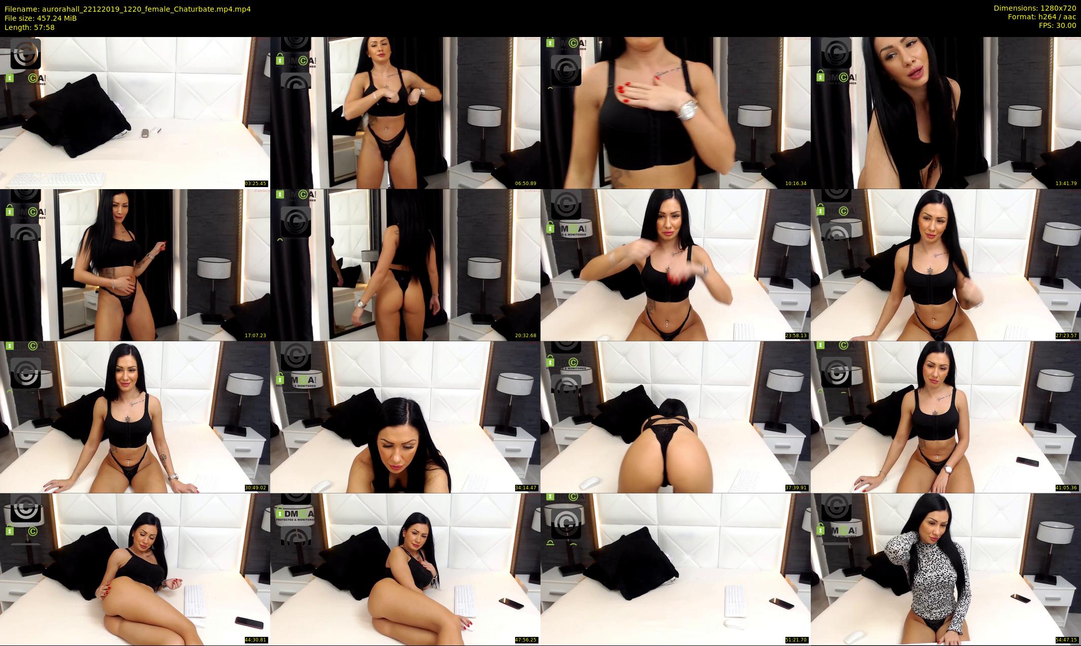aurorahall — 58 minute Chaturbate female cam show recording, 720p, Dec 22, 2019