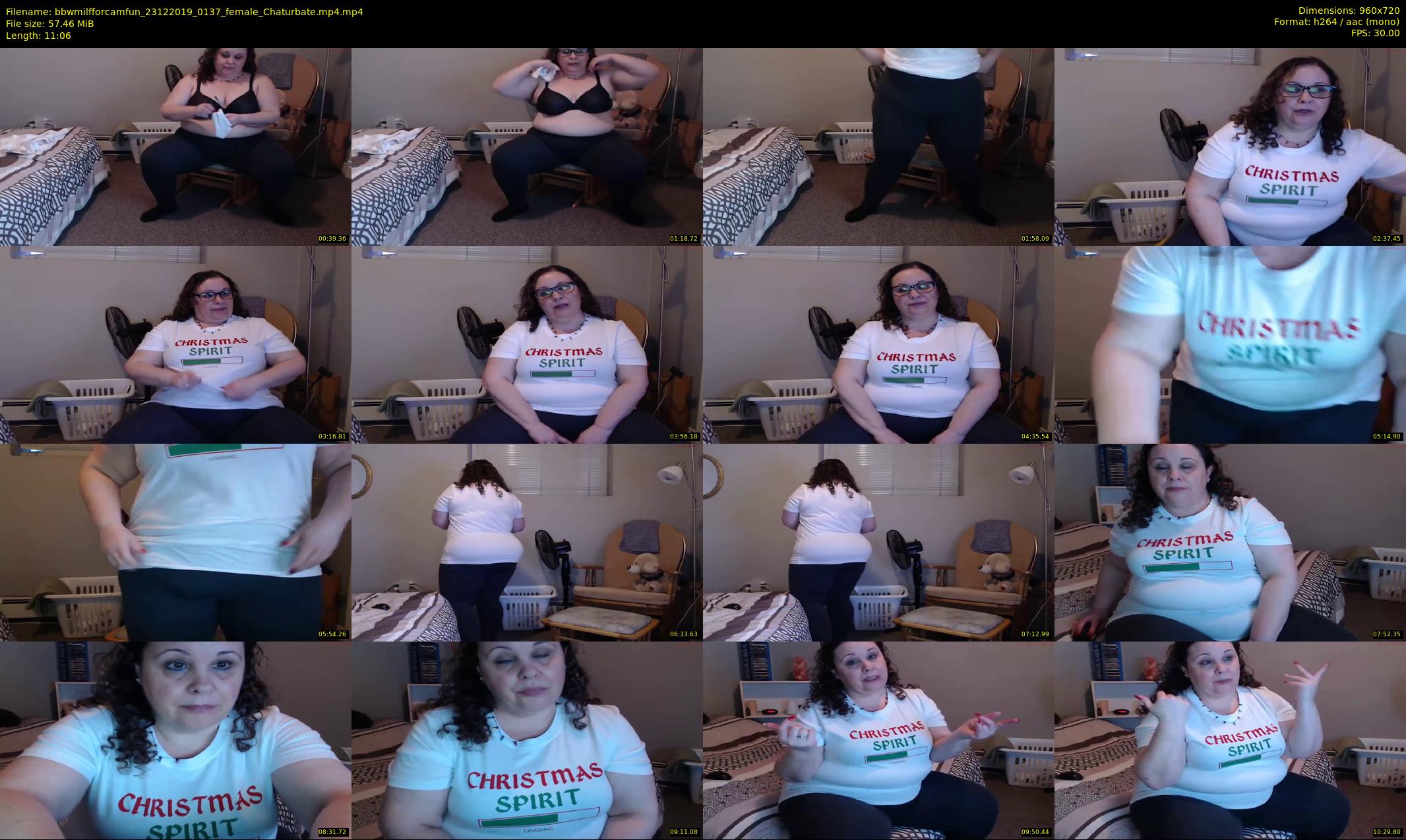 bbwmilfforcamfun — 12 minute Chaturbate female cam show recording, 720p, Dec 23, 2019