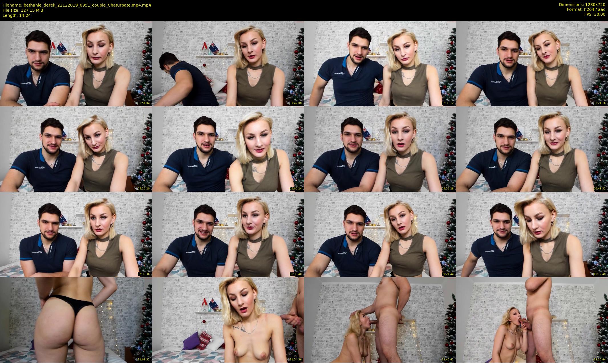 bethanie_derek — 15 minute Chaturbate couple cam show recording, 720p, Dec 22, 2019
