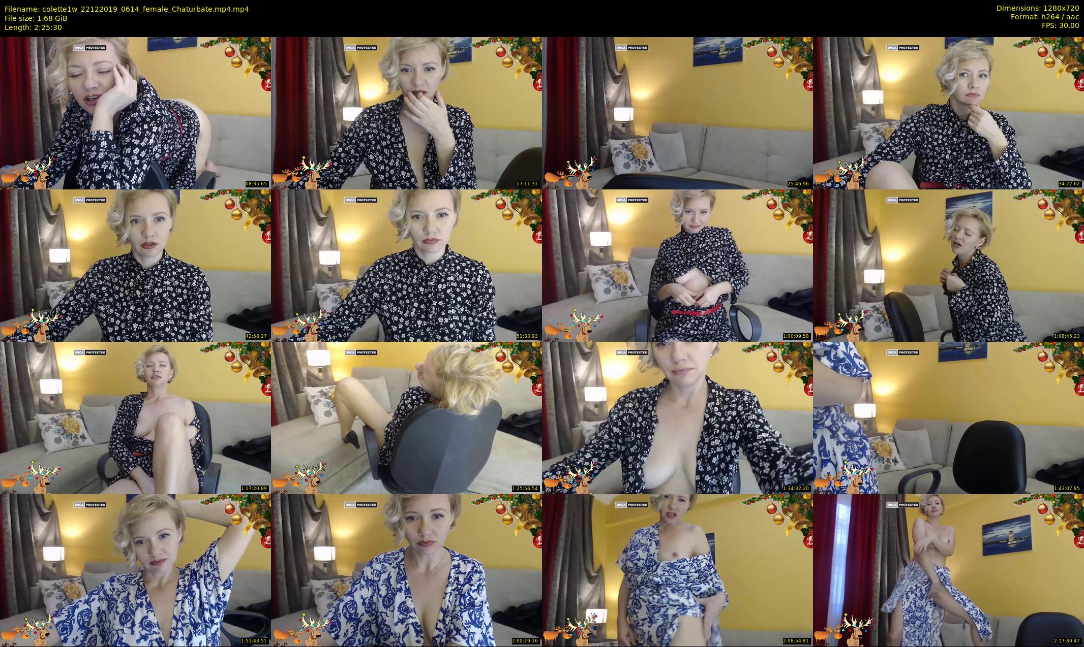colette1w — 146 minute Chaturbate female cam show recording, 720p, Dec 22, 2019