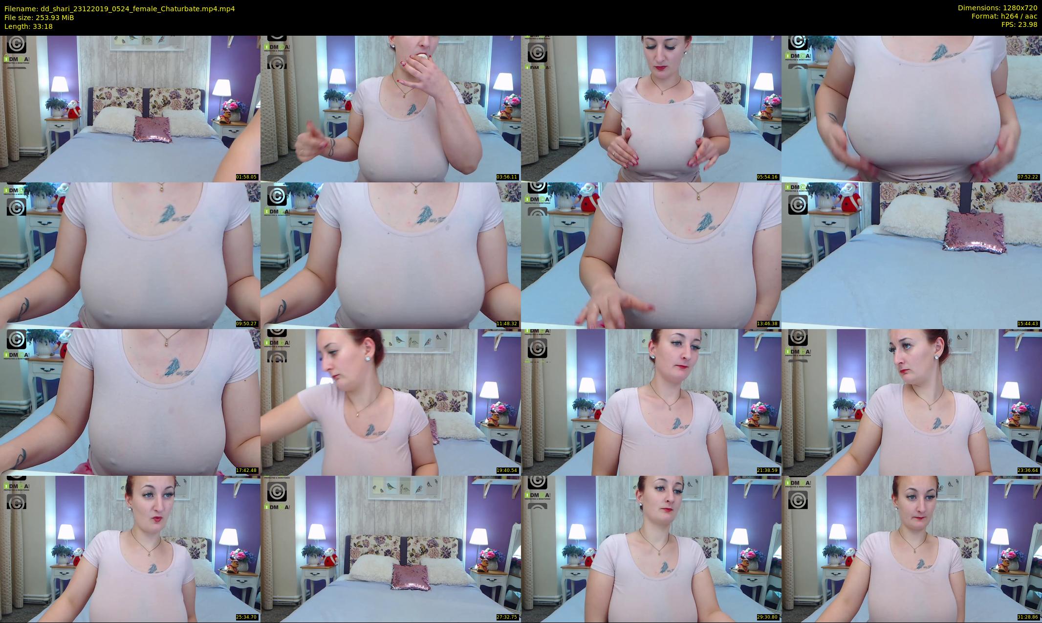 dd_shari — 34 minute Chaturbate female cam show recording, 720p, Dec 23, 2019