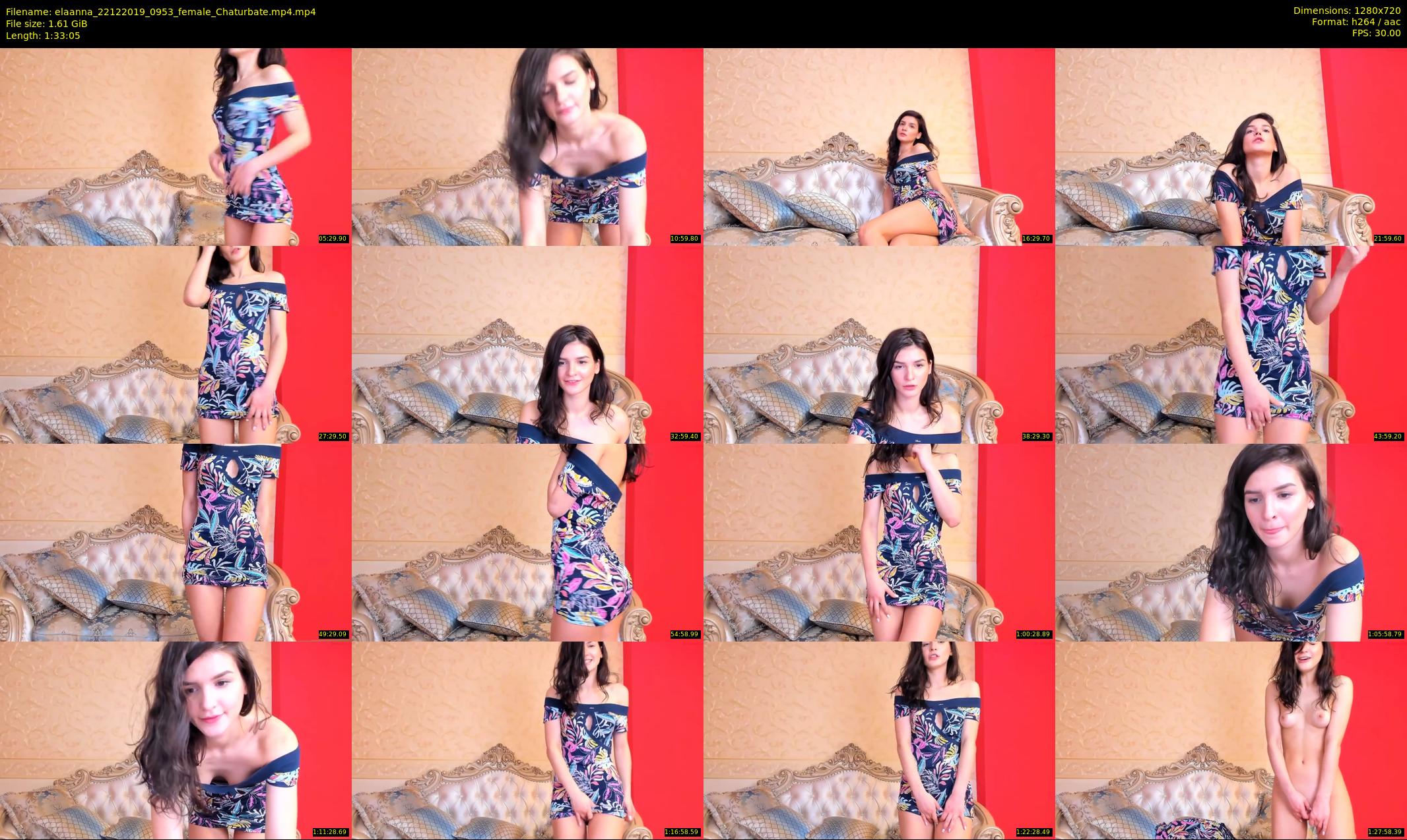 elaanna — 94 minute Chaturbate female cam show recording, 720p, Dec 22, 2019