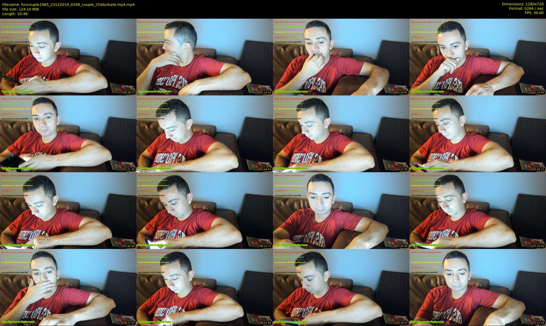 funcouple1985 — 11 minute Chaturbate couple cam show recording, 720p, Dec 23, 2019
