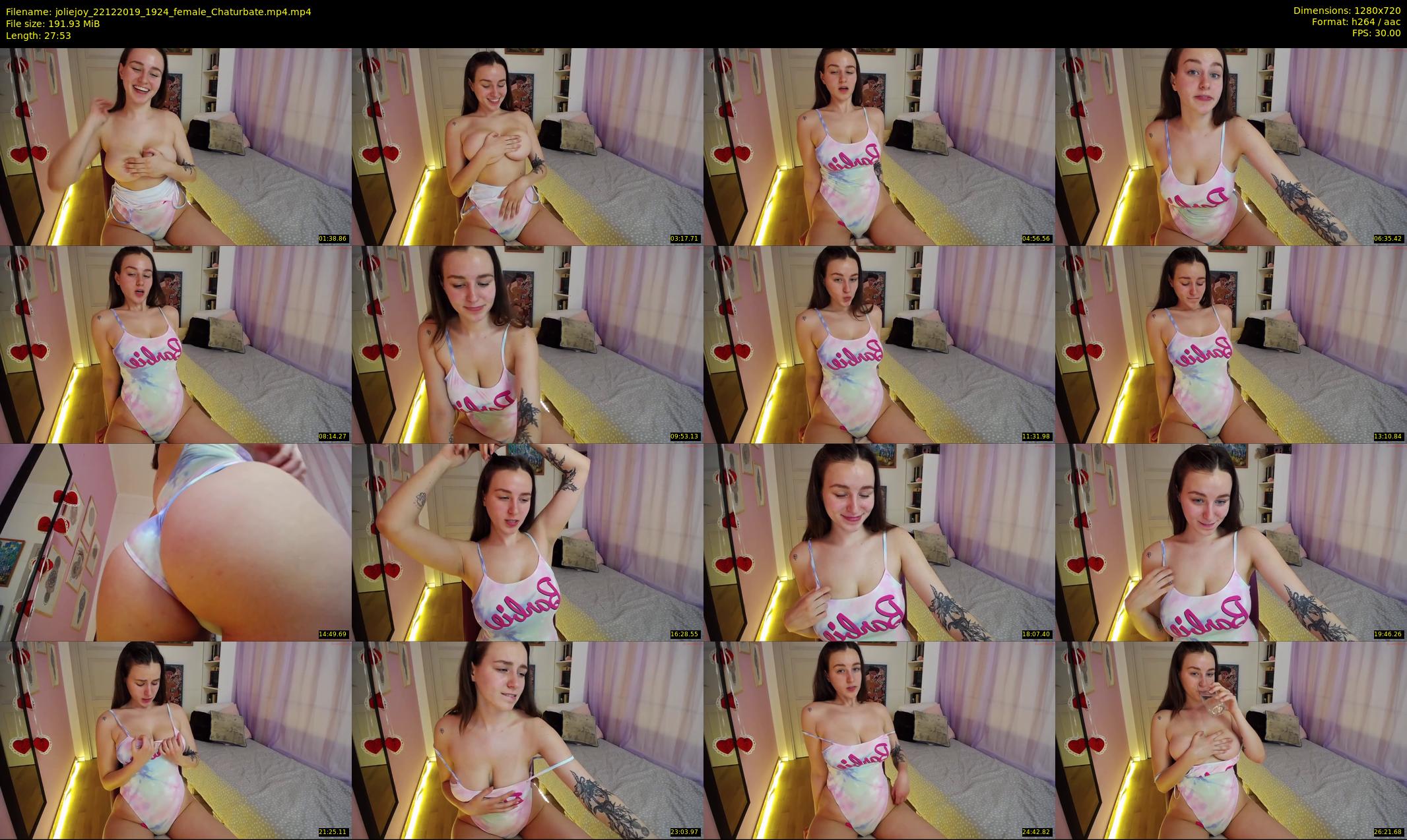 joliejoy — 28 minute Chaturbate female cam show recording, 720p, Dec 22, 2019