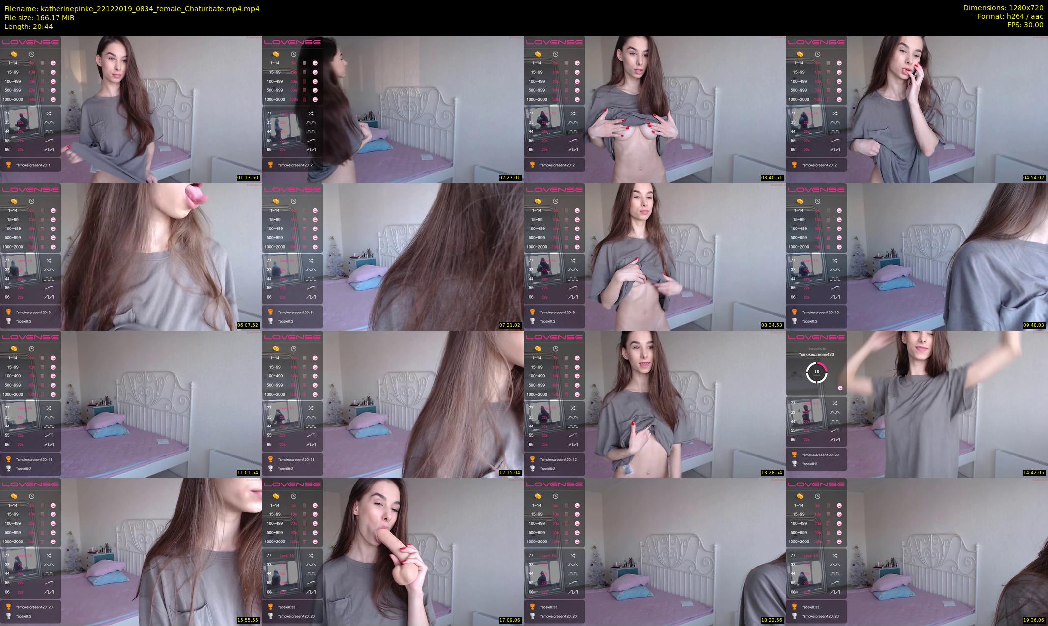 katherinepinke — 21 minute Chaturbate female cam show recording, 720p, Dec 22, 2019