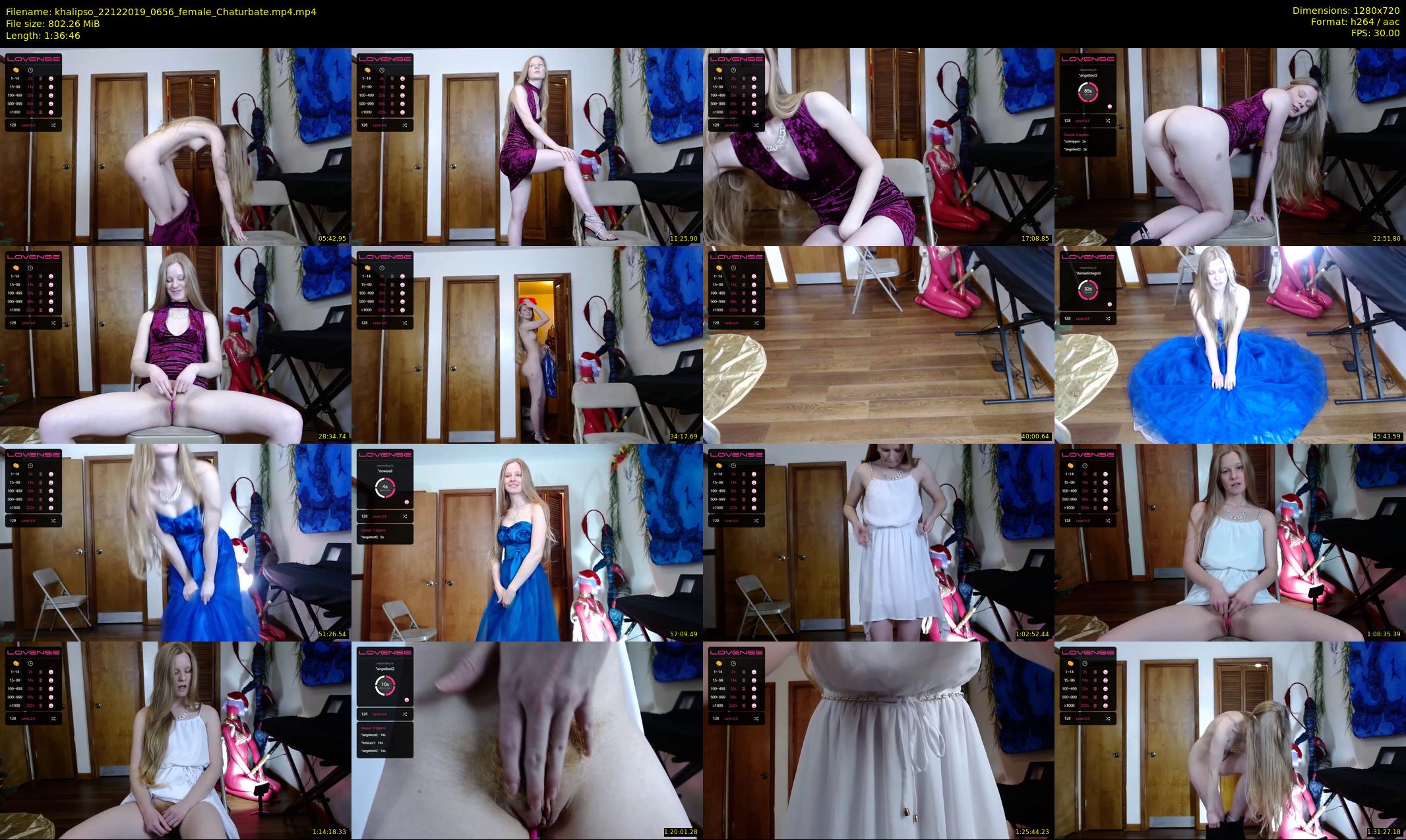 khalipso — 97 minute Chaturbate female cam show recording, 720p, Dec 22, 2019