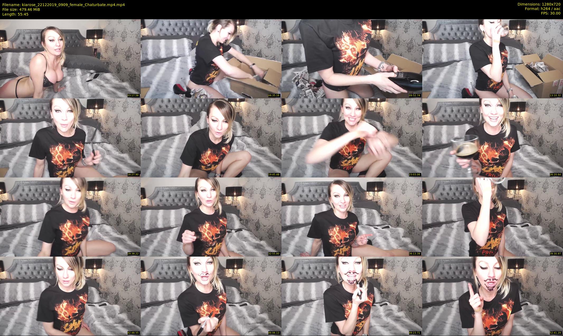 kiarose — 56 minute Chaturbate female cam show recording, 720p, Dec 22, 2019