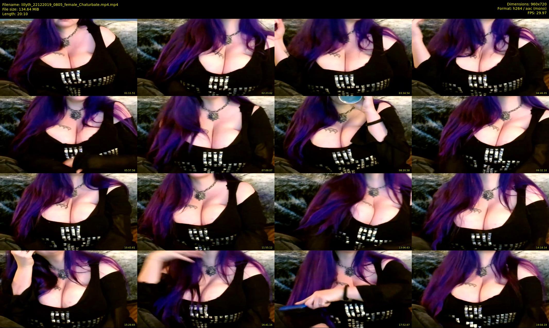 lillyth — 21 minute Chaturbate female cam show recording, 720p, Dec 22, 2019