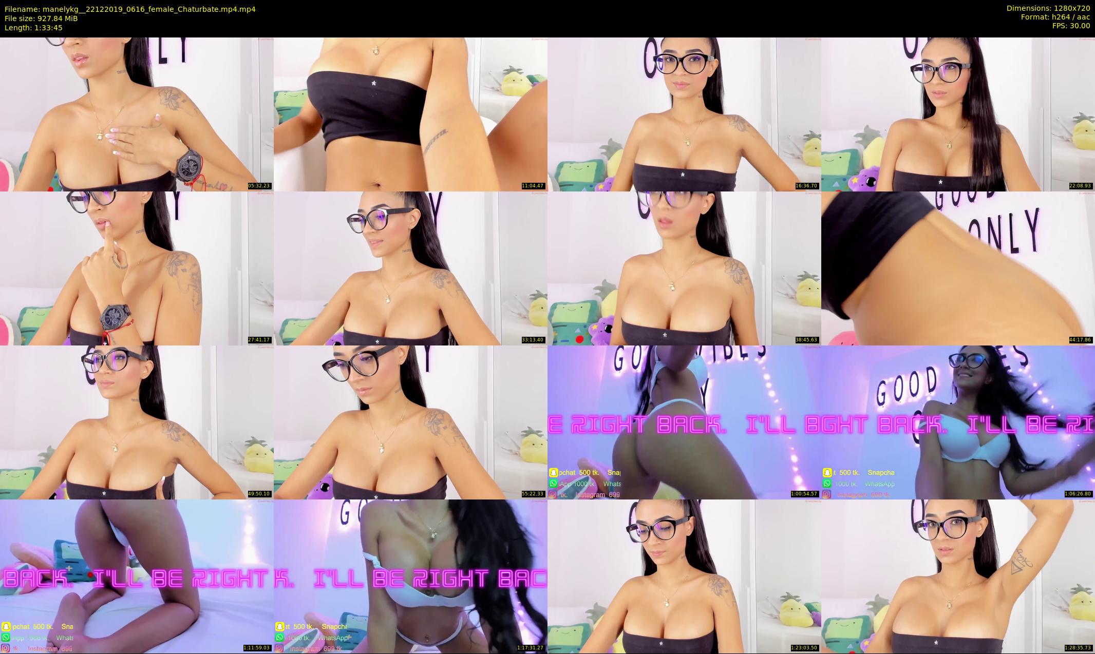 manelykg_ — 94 minute Chaturbate female cam show recording, 720p, Dec 22, 2019